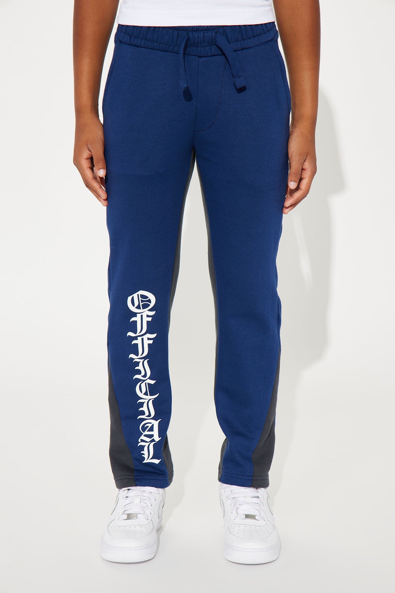 Mini Official Cut & Sew Fleece Pant - Navy image 1