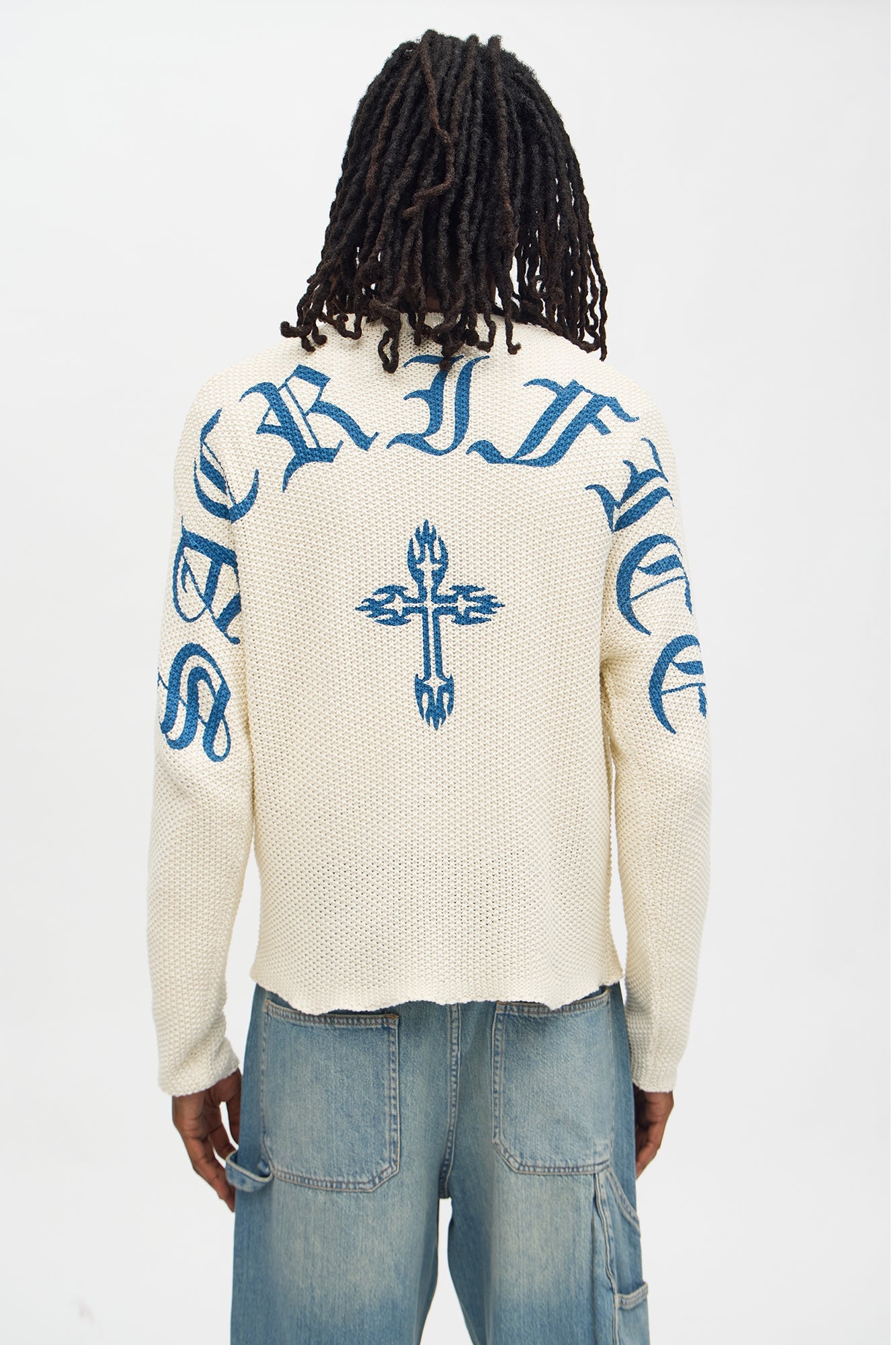 Sacrifice Pullover Sweater - Cream image 8