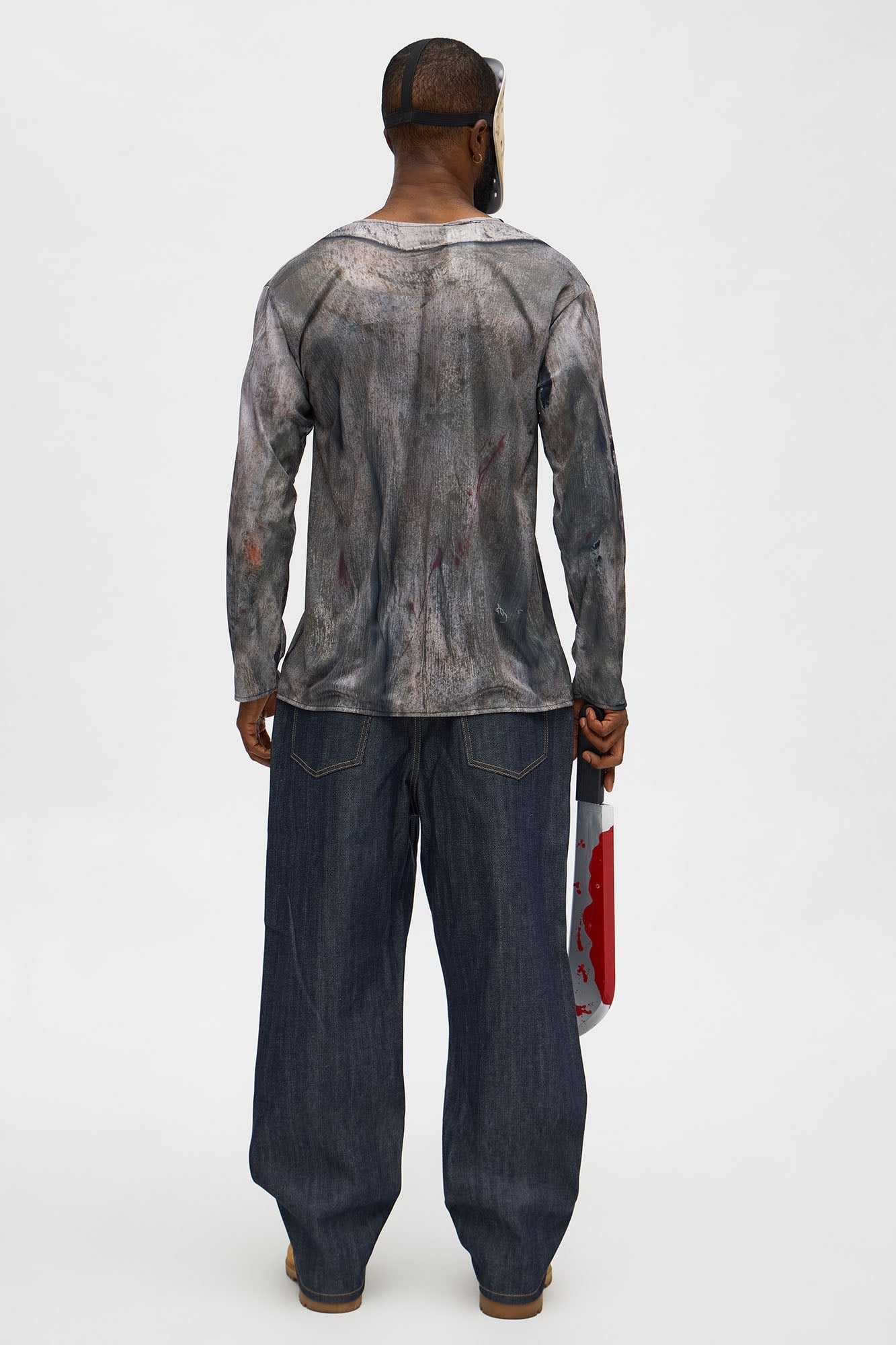 Jason Voorhees 2 Piece Costume Set - Grey image 3