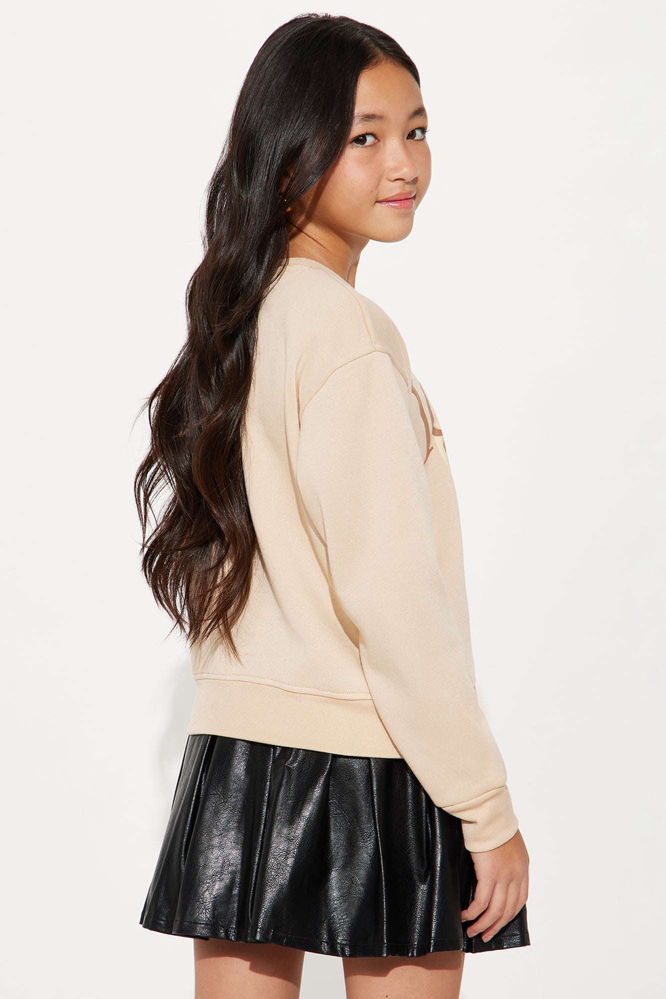 Mini Always Iconic Crew Neck Sweatshirt - Sand image 4