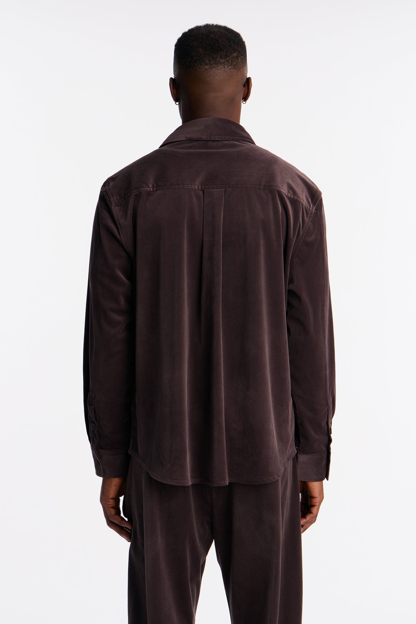 Relaxed Lincoln Park Textured Button Up Shirt - Brown image 8