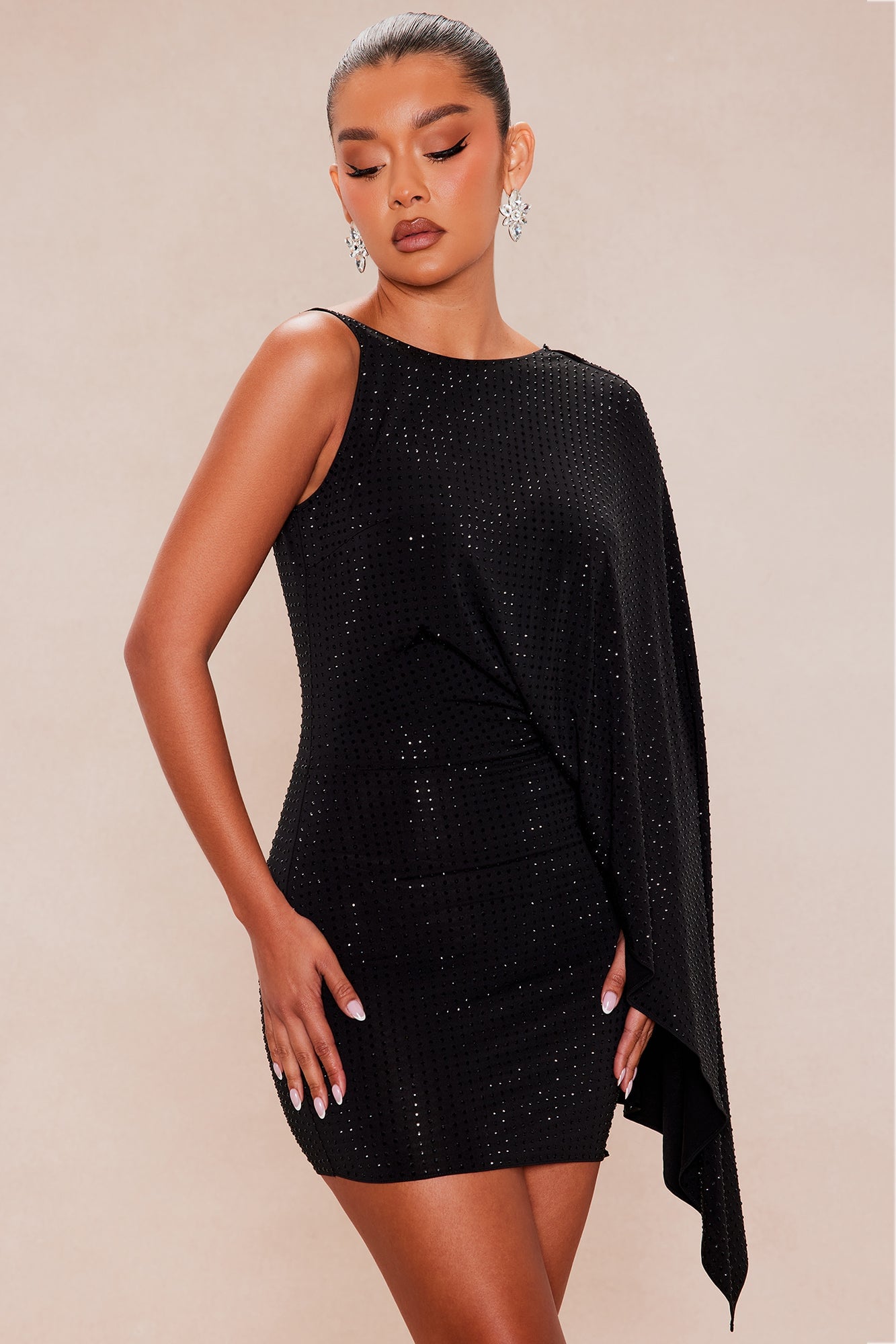 Kennedy Embellished Mini Dress - Black image 2