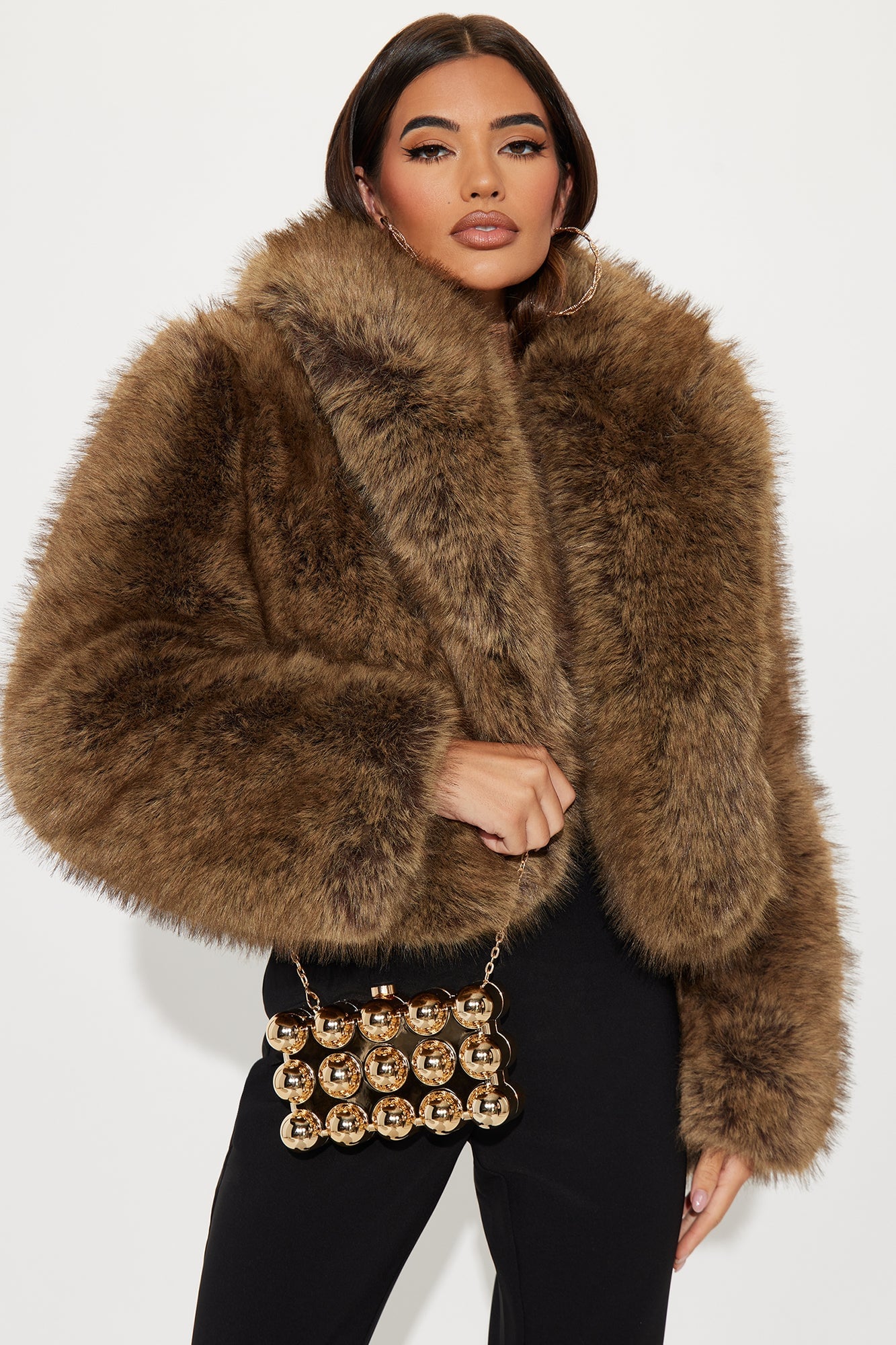 Betsey Bubble Clutch - Gold image 4
