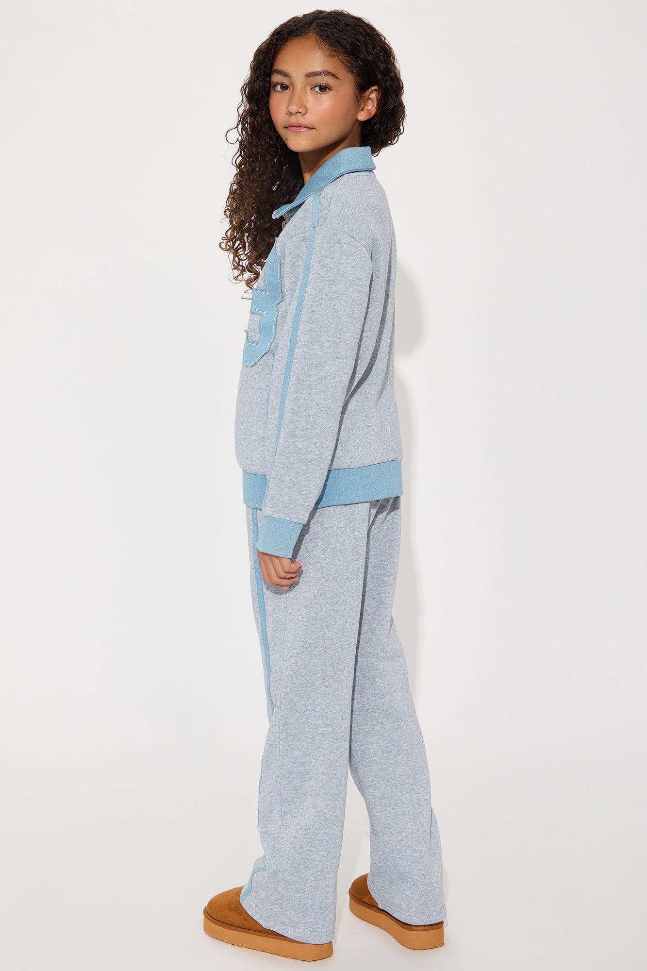 Mini Chill Girl 23 Sweatshirt And Pant Set - Grey/combo image 4