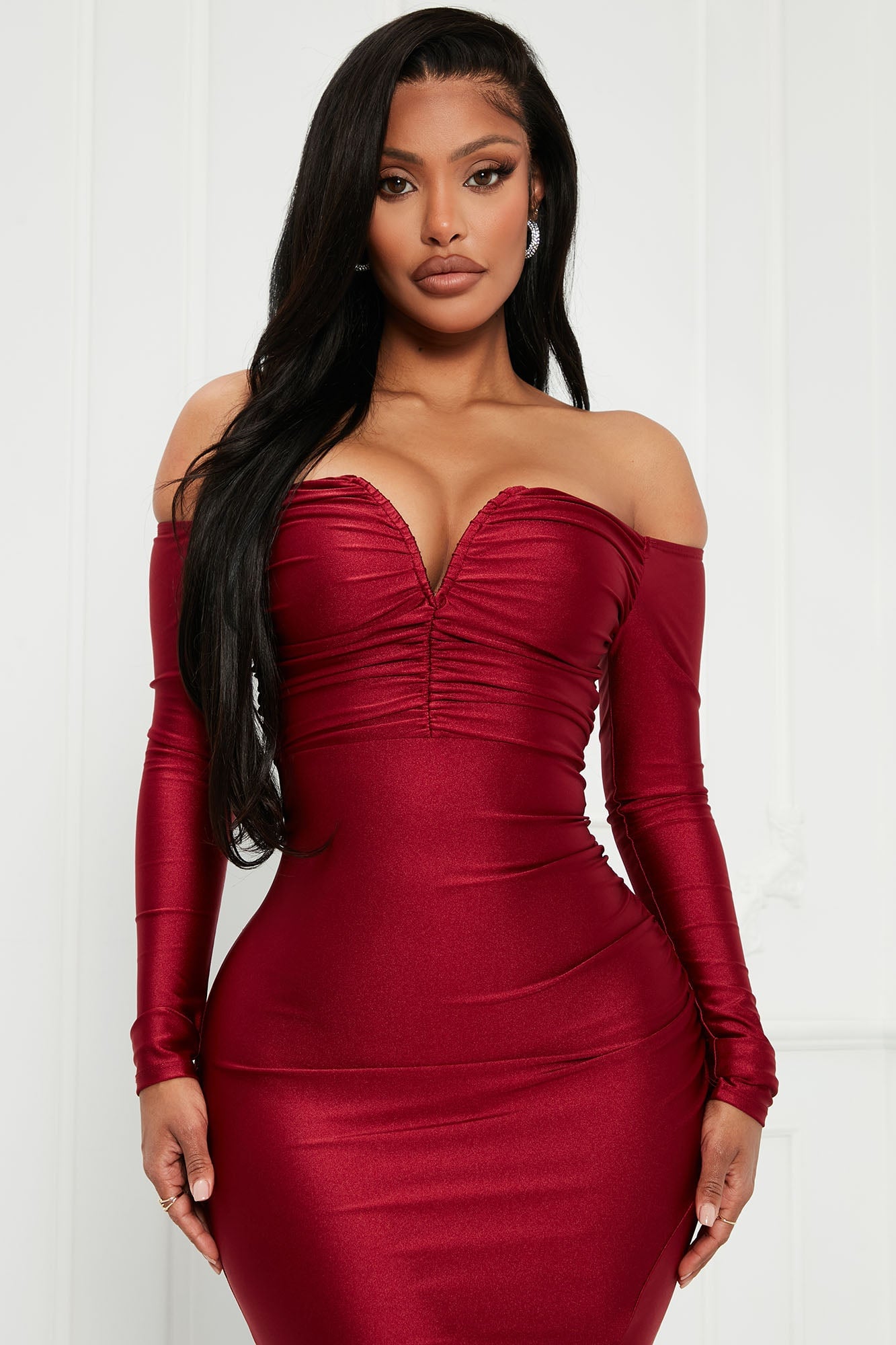 Need To Know Maxi Dress - Wine image 5