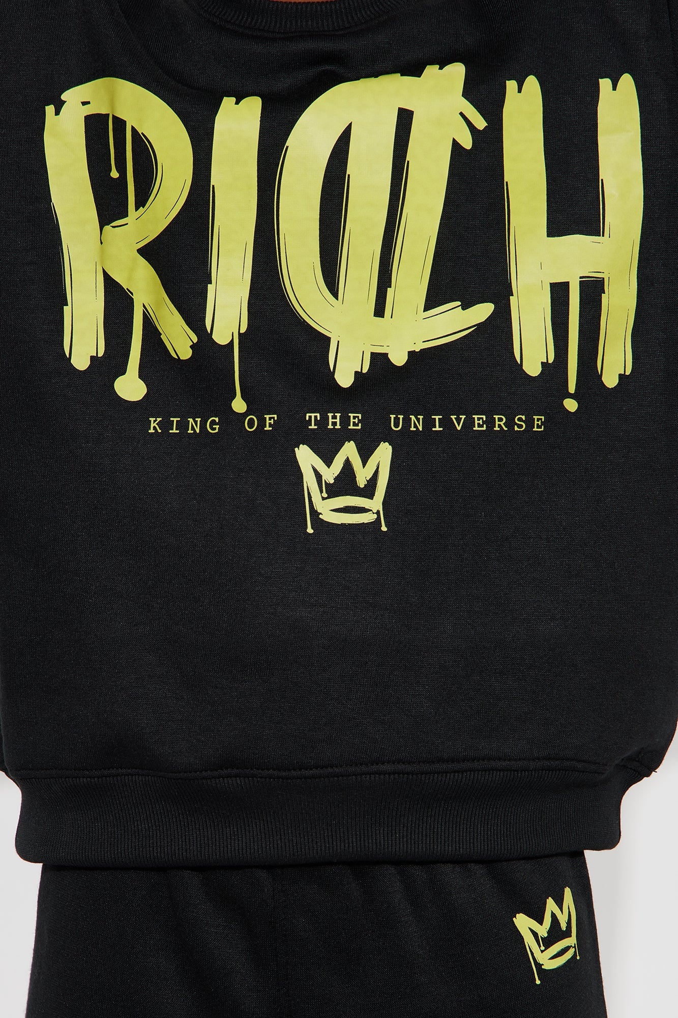 Mini Rich Jogger Pant Set - Black image 3