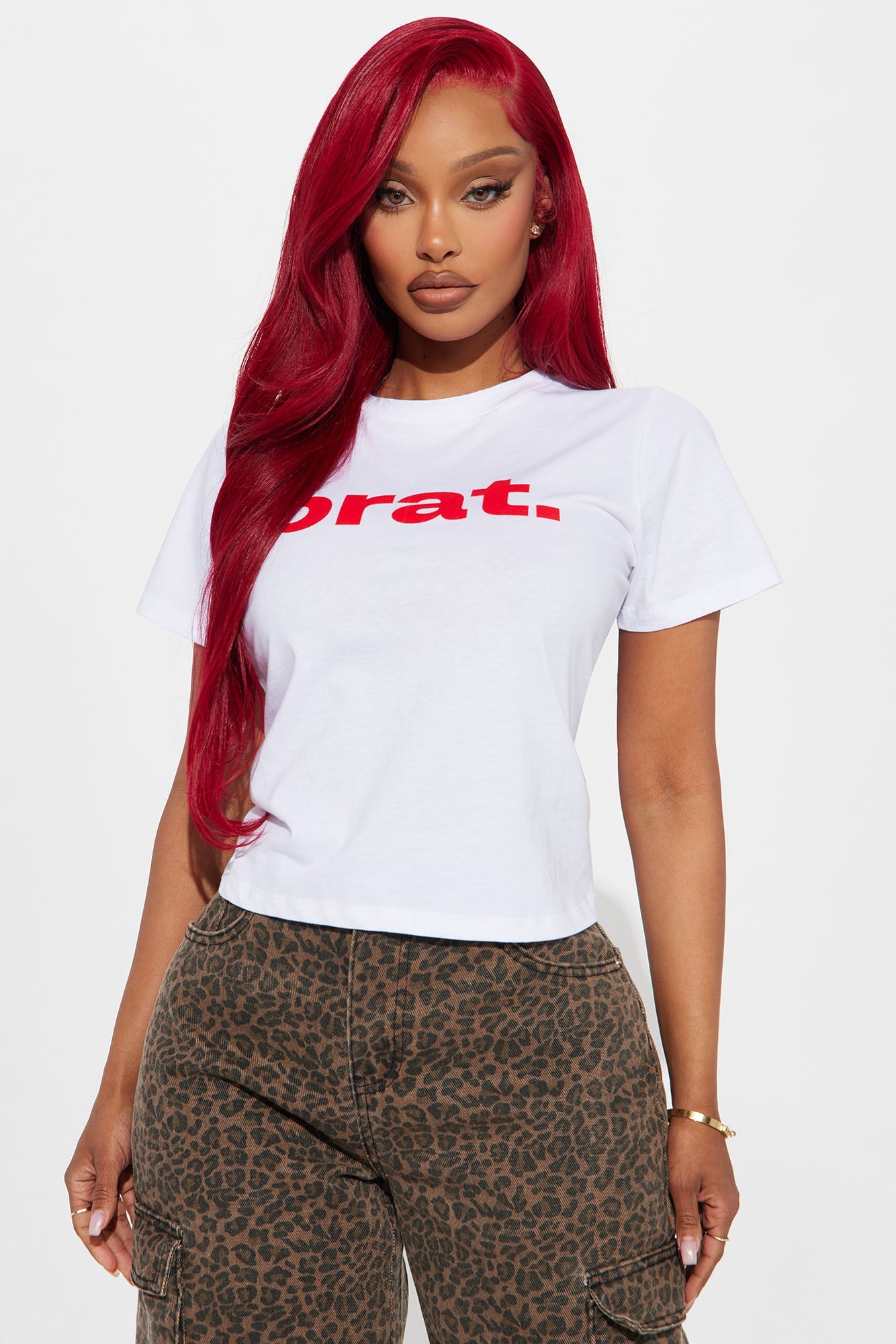Brat Crew Neck Tee - White image 5