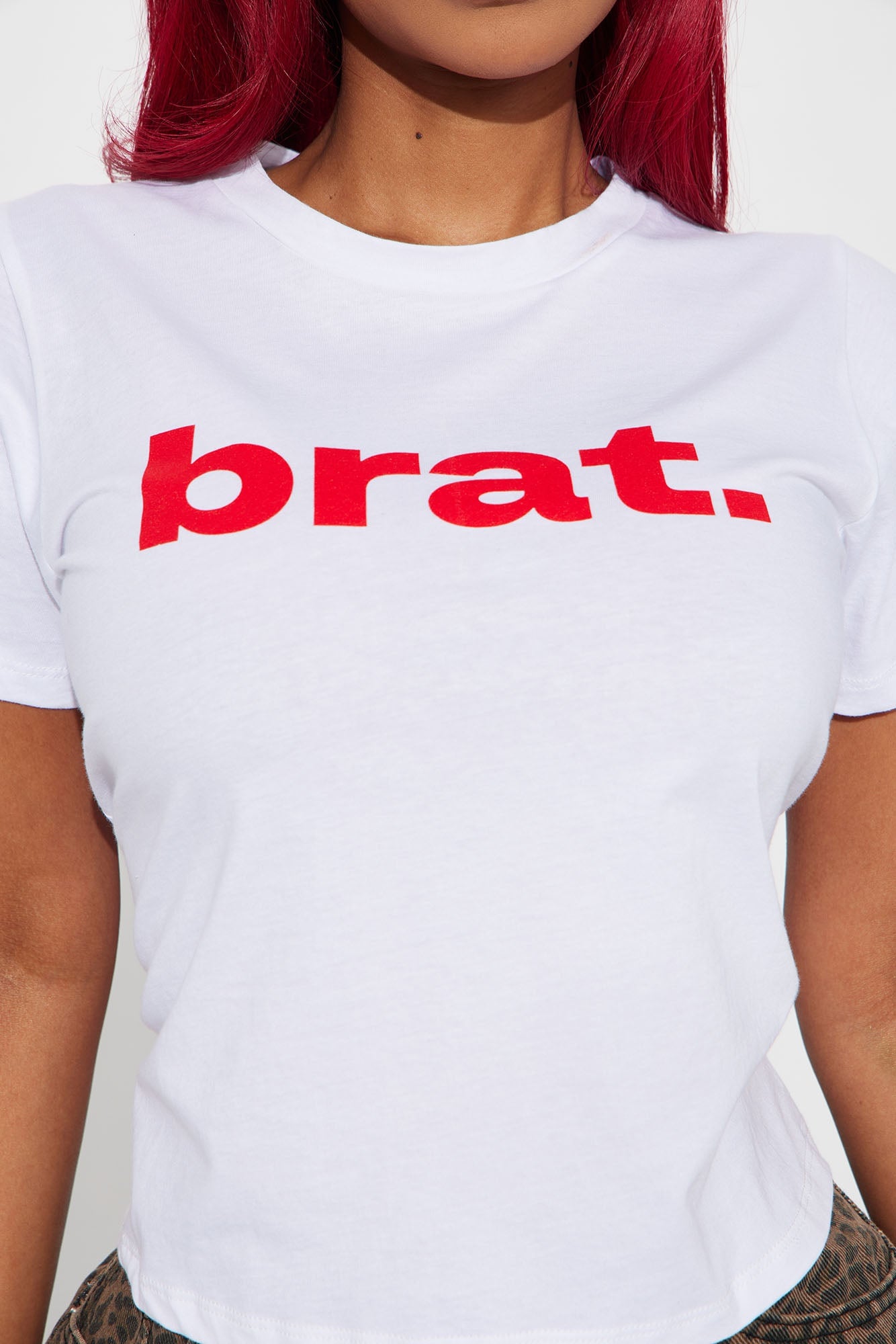 Brat Crew Neck Tee - White image 8