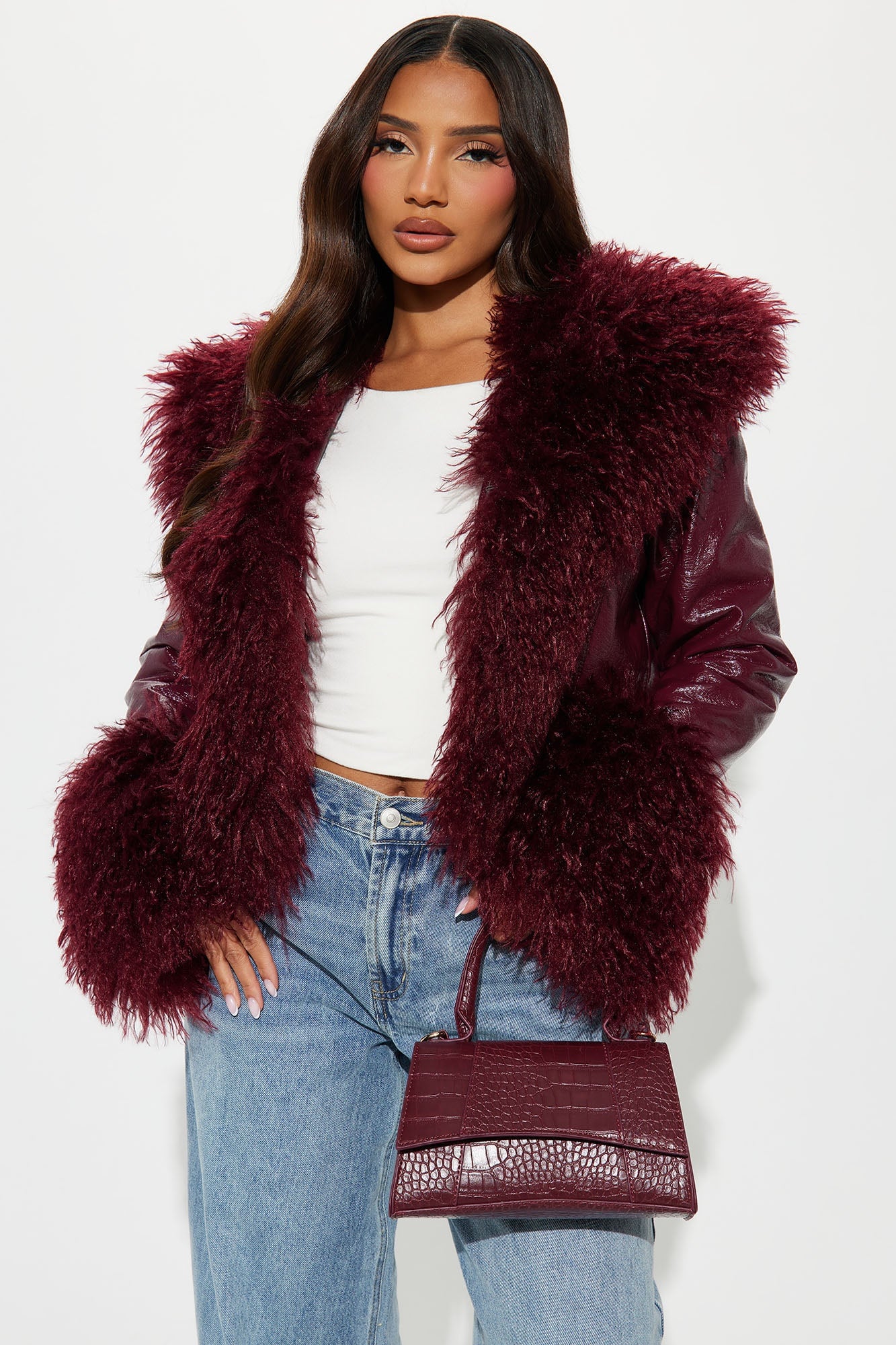 Don't Sass Me Crossbody - Burgundy image 2