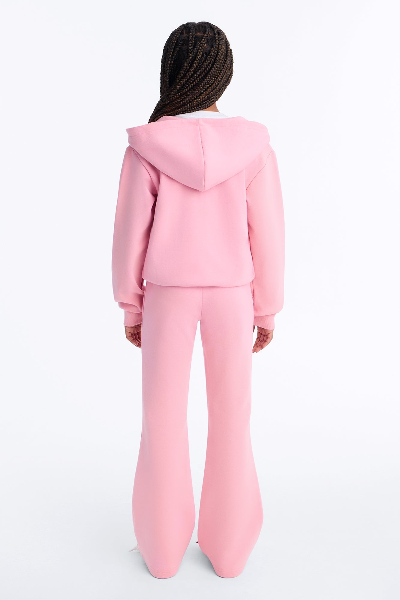 Mini Ready To Go Zip Up Pant Set - Light Pink image 3