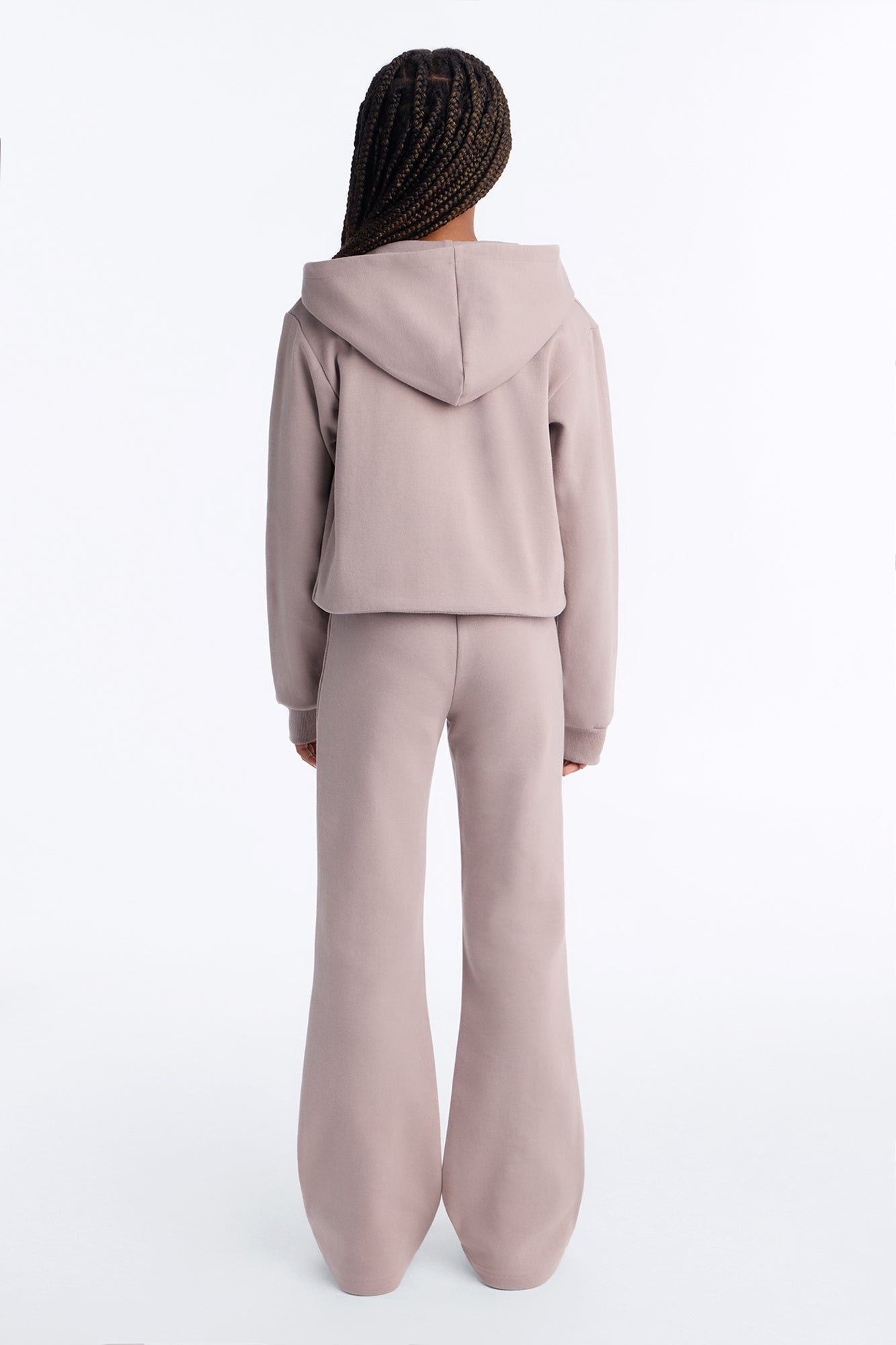 Mini Ready To Go Zip Up Pant Set - Taupe image 3