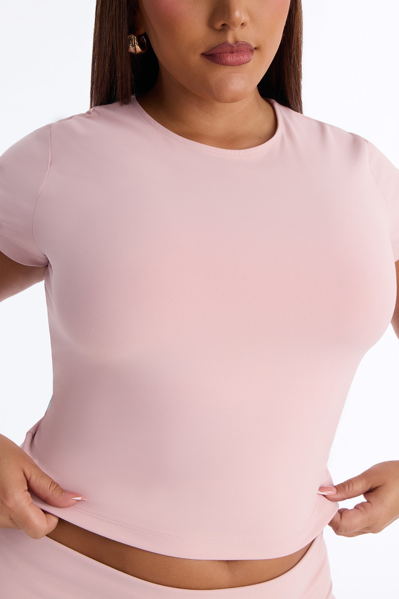 Myla Tricot Lounge Short Sleeve Top - Pink image 3