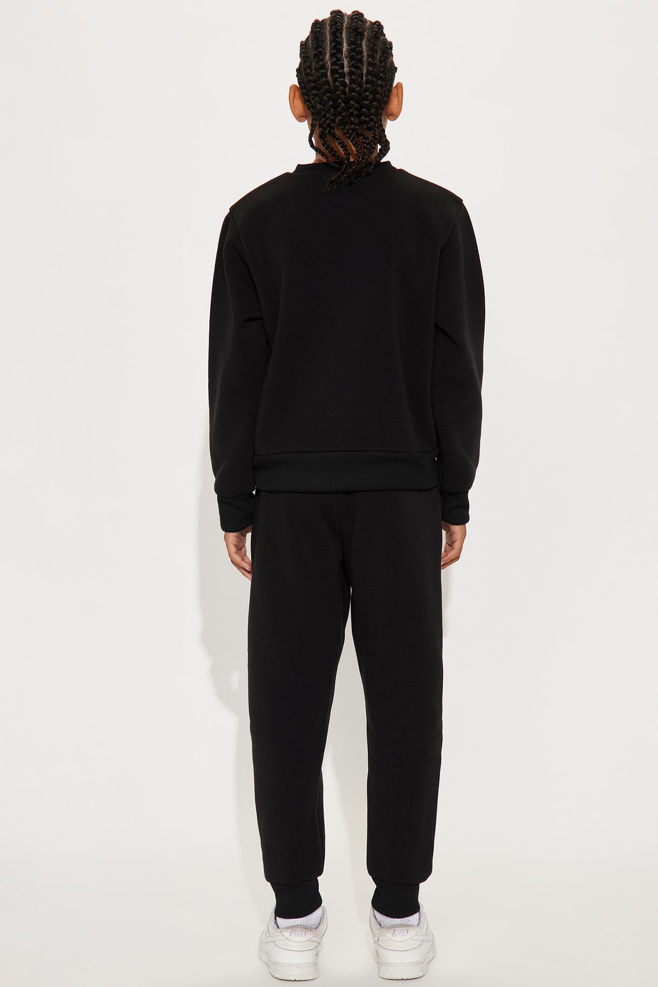 Mini Keep Hustling Sweatshirt And Jogger Pant Set - Black image 4