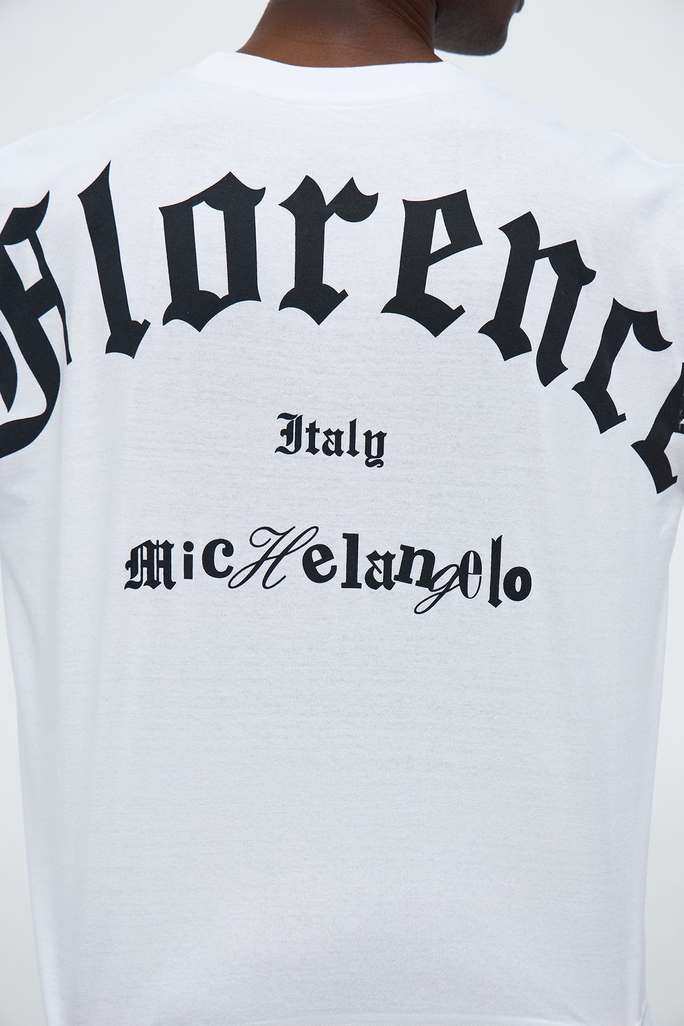Michelangelo Florence Book Oversized Long Sleeve Tee - White image 9