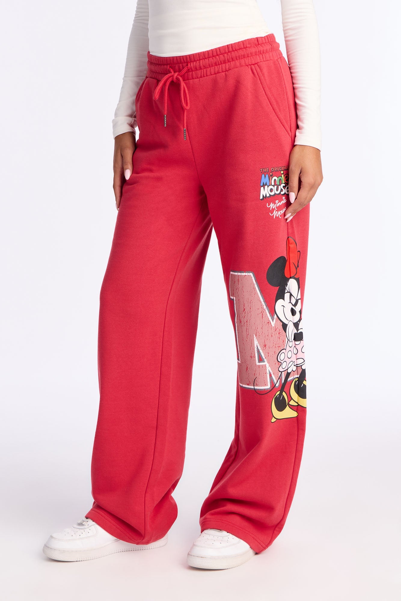 Minnie Mouse Wide Leg Fleece Pant - Red image 7