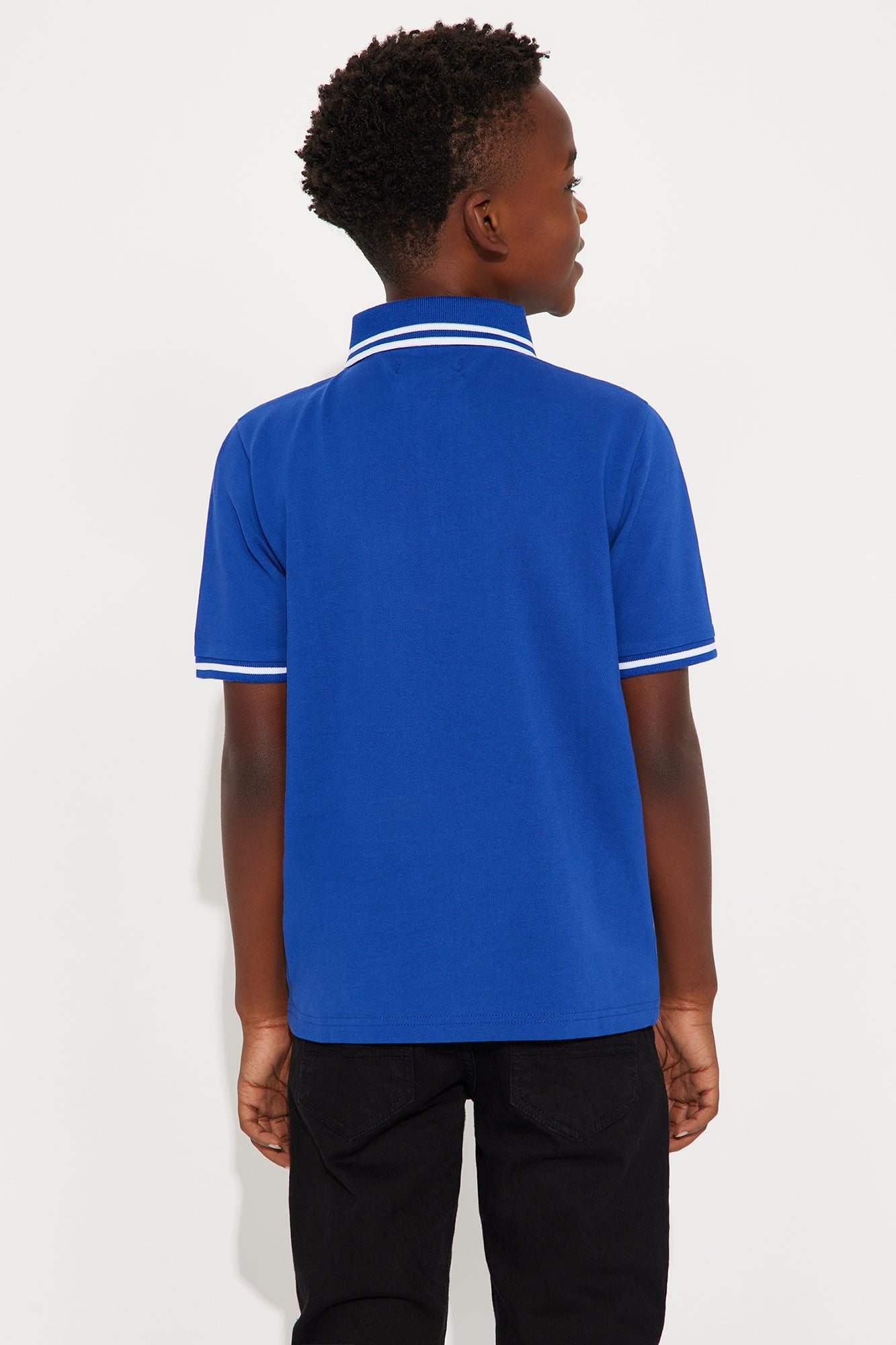 Mini Wilson Short Sleeve Polo - Royal image 3