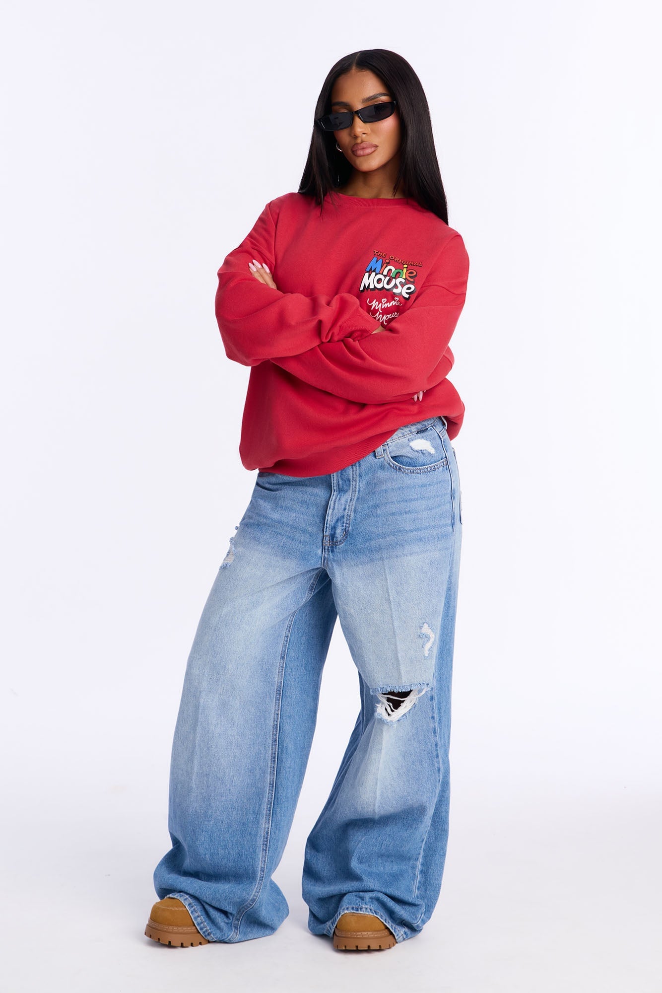 Minnie Mouse Fleece Pull Over Sweatshirt - Red image 8
