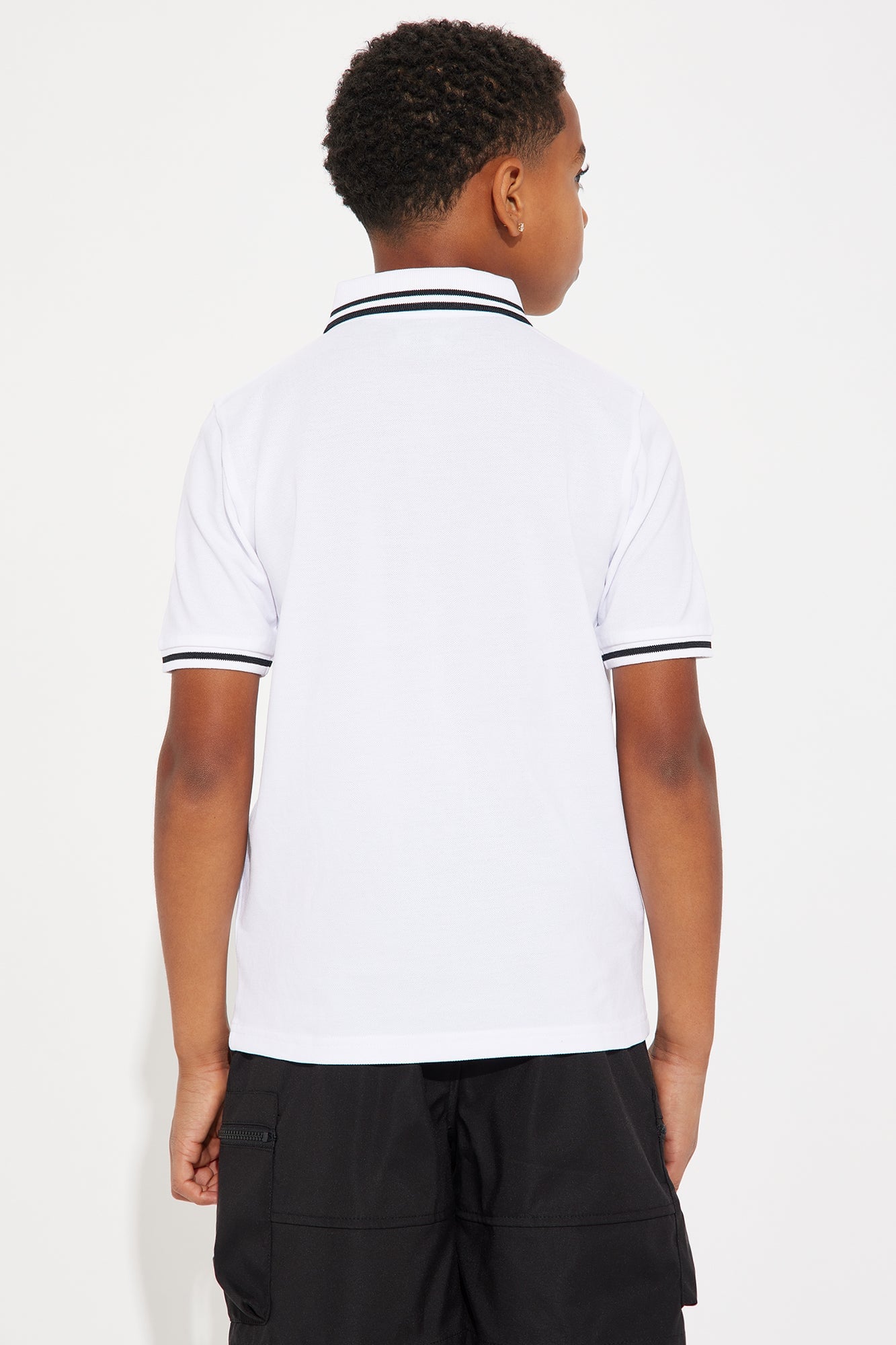 Mini Wilson Short Sleeve Polo - White image 3