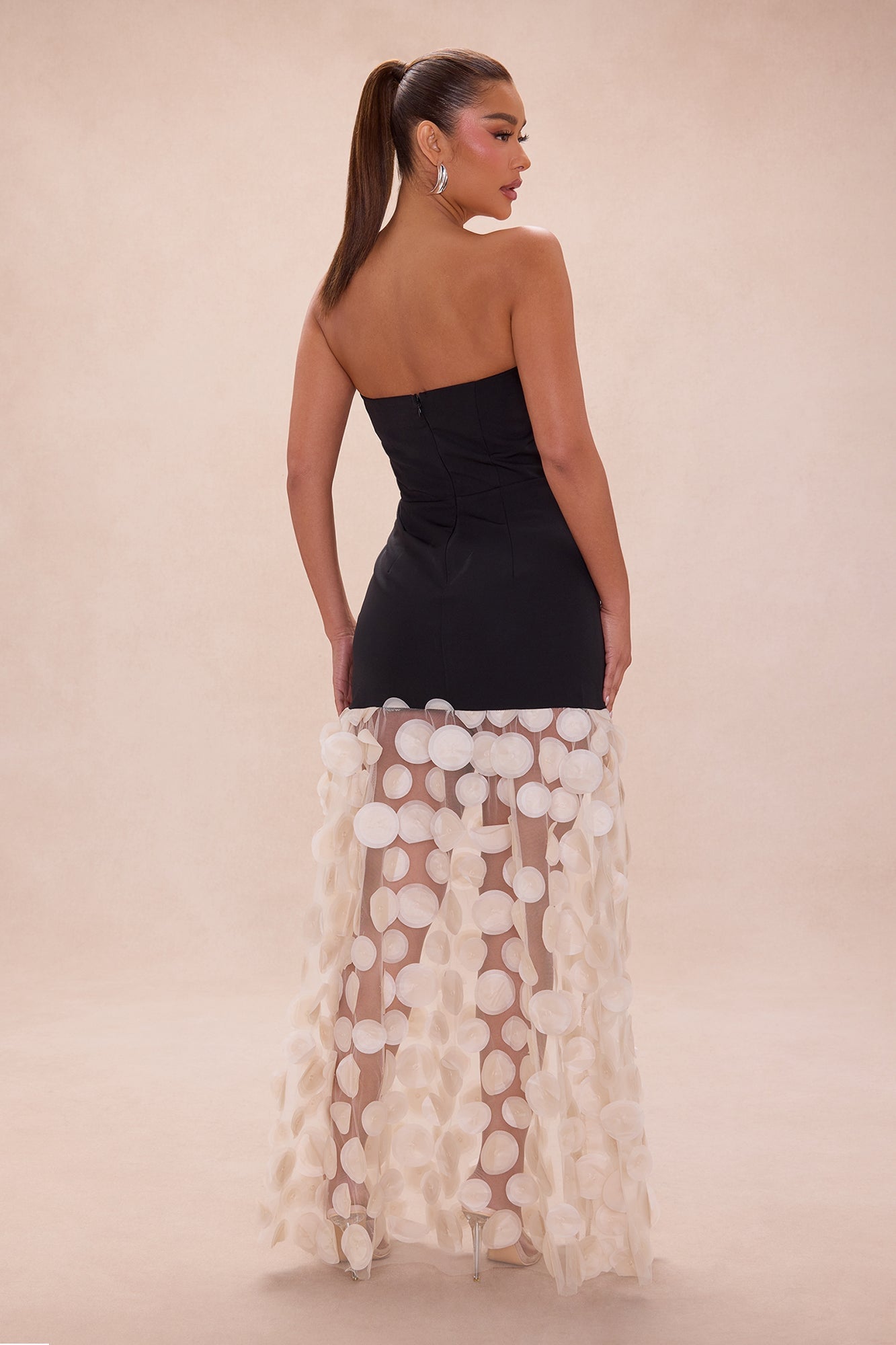 Kristiana Strapless Maxi Dress - Black image 8