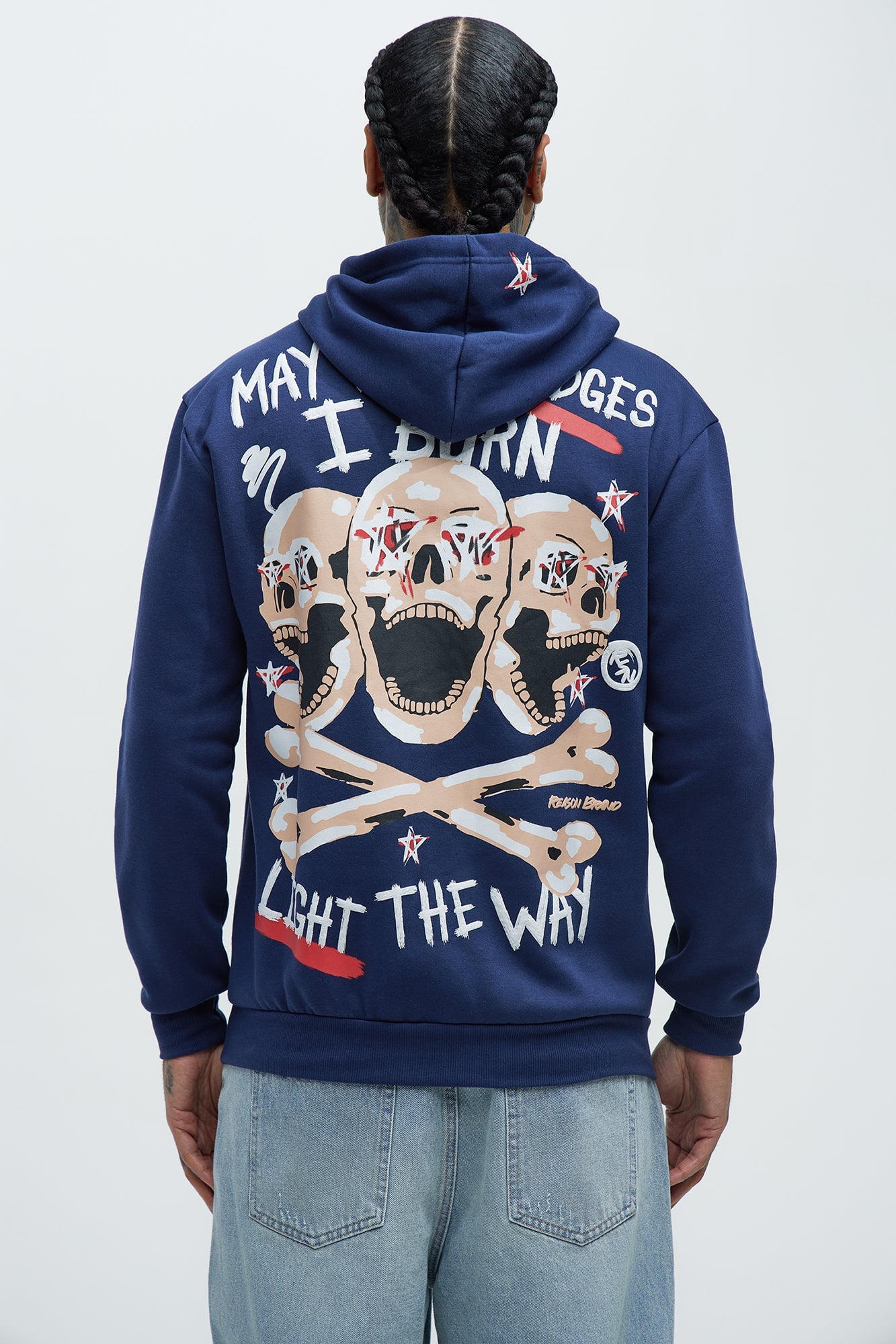 Burning Bridges Hoodie - Blue image 7