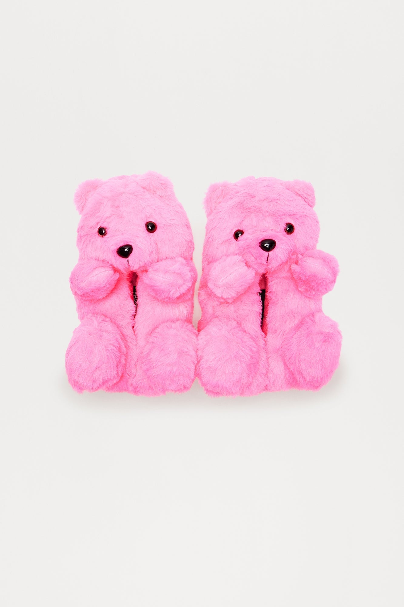 Mini Cute And Cuddly Teddy Bear Slippers - Pink image 2