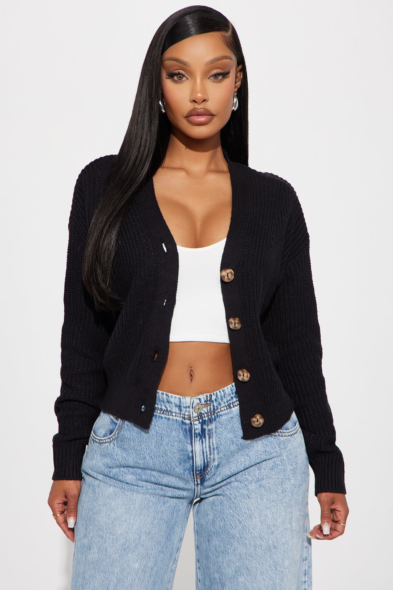 All About The Details Cardigan - Black image 6
