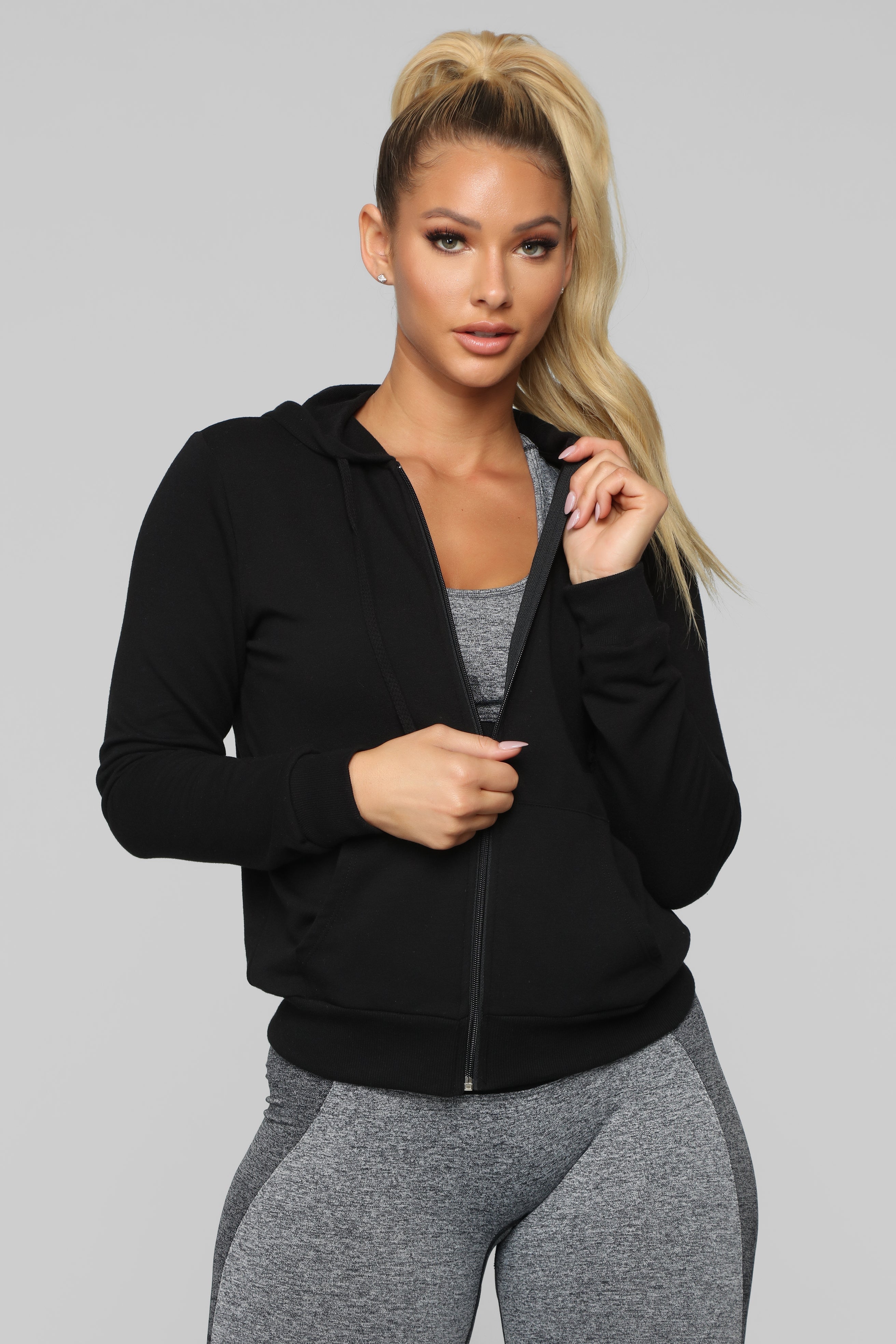 Latest And Greatest French Terry Zip Hoodie - Black image 8