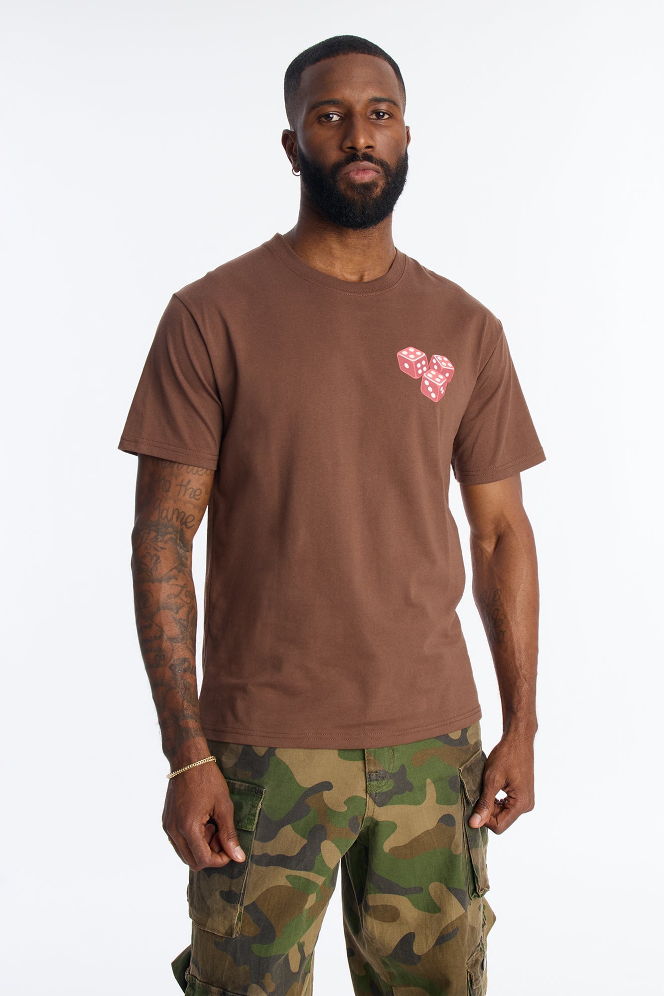 Fearless Risk Takers Short Sleeve Tee - Brown image 6