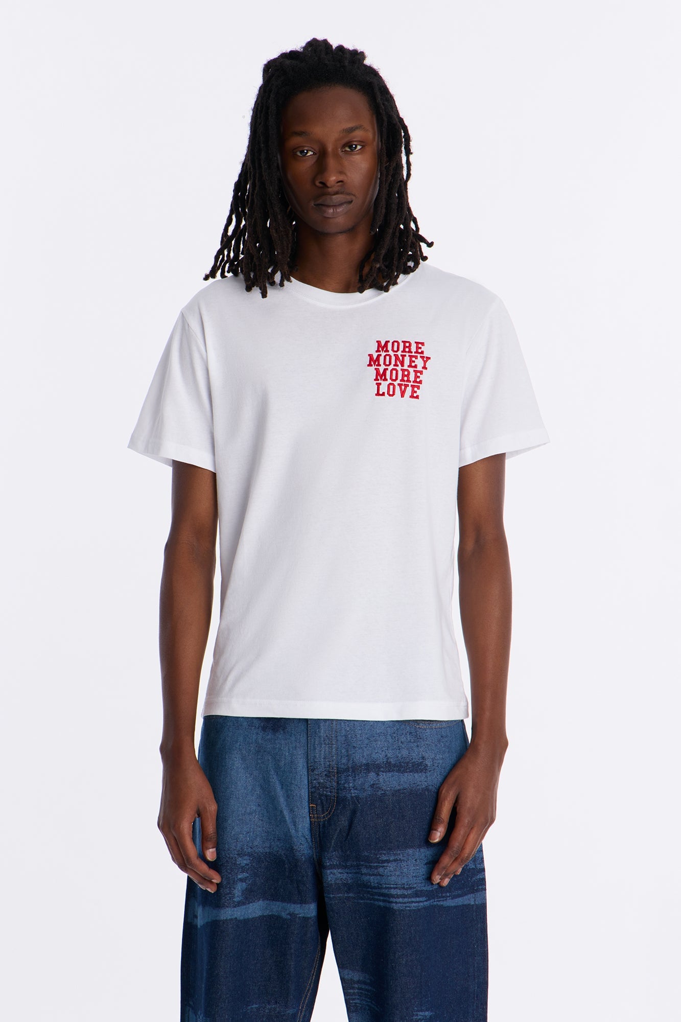 More Money More Love Short Sleeve Tee - White image 6