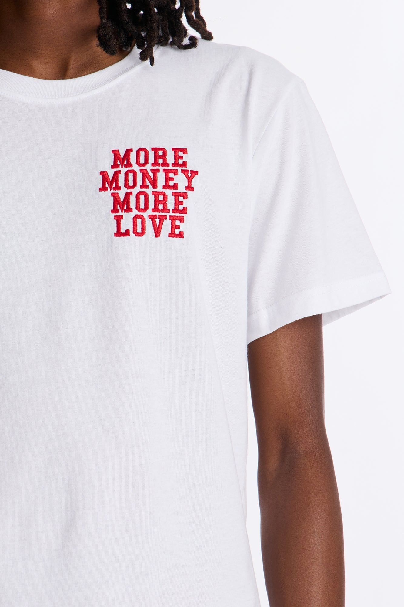 More Money More Love Short Sleeve Tee - White image 8