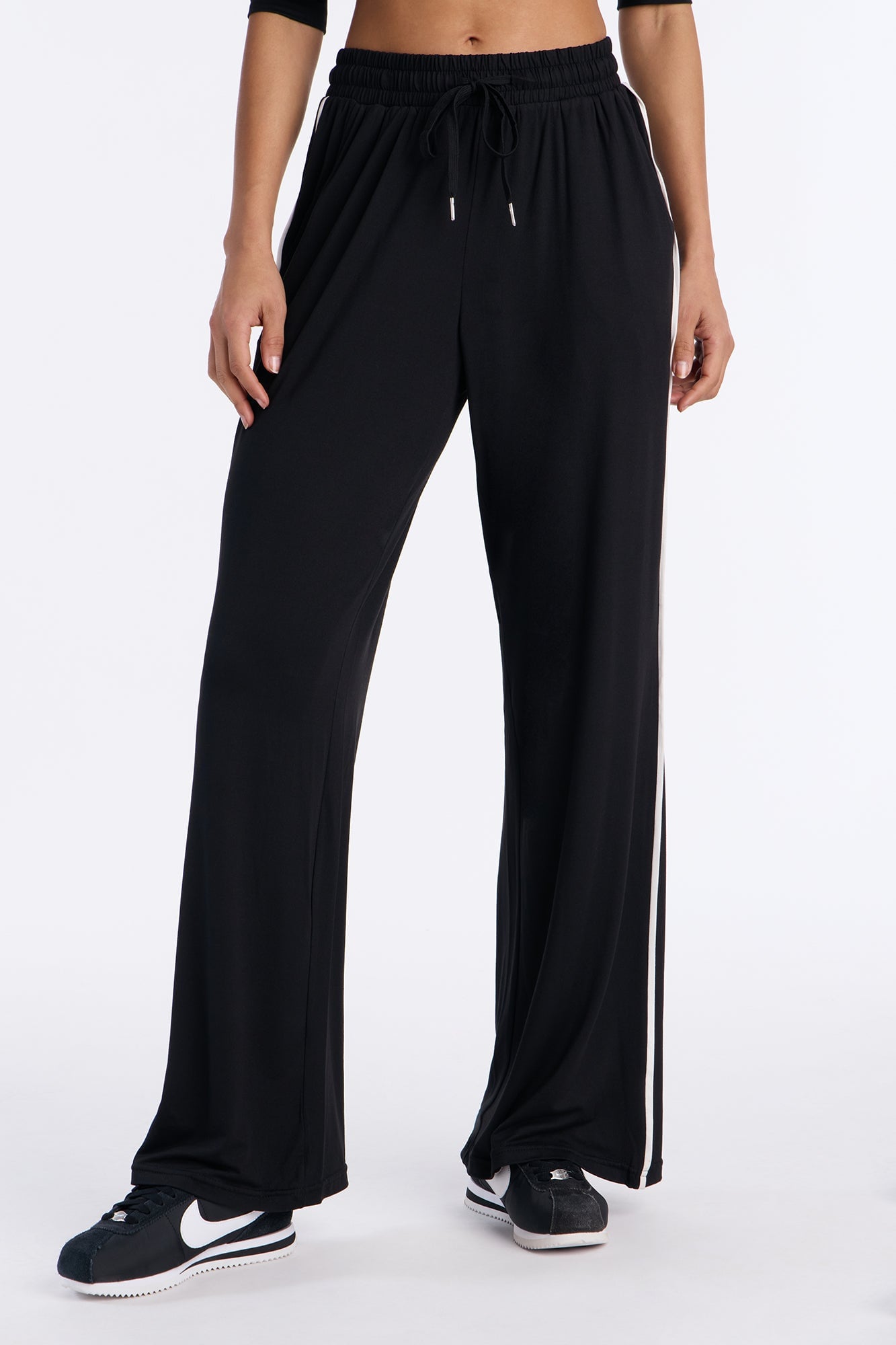 Lined Up Lounge Pant - Black image 5