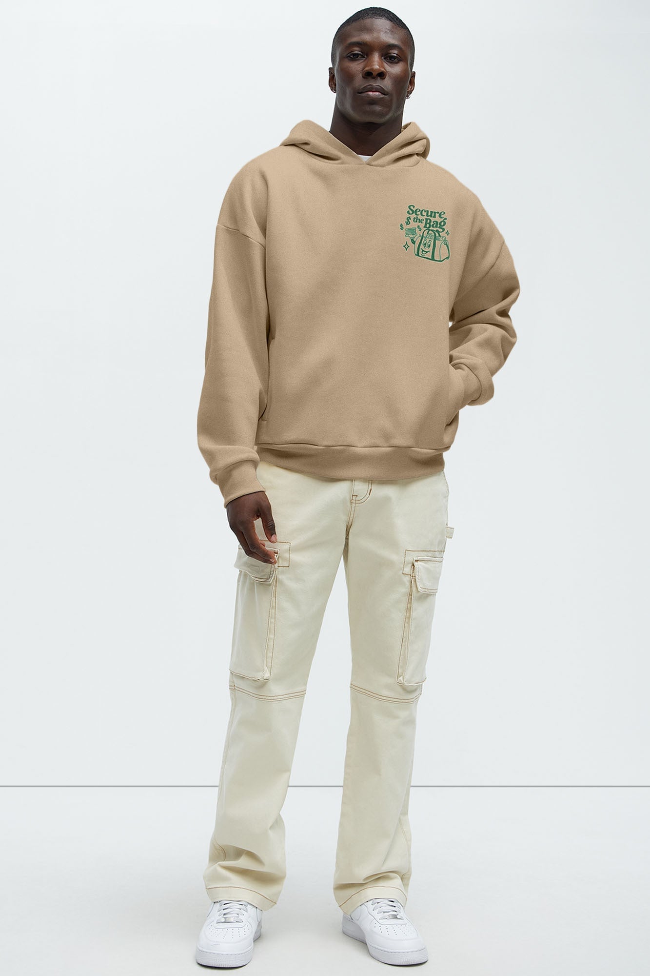 Stack That Cash Hoodie - Tan image 6