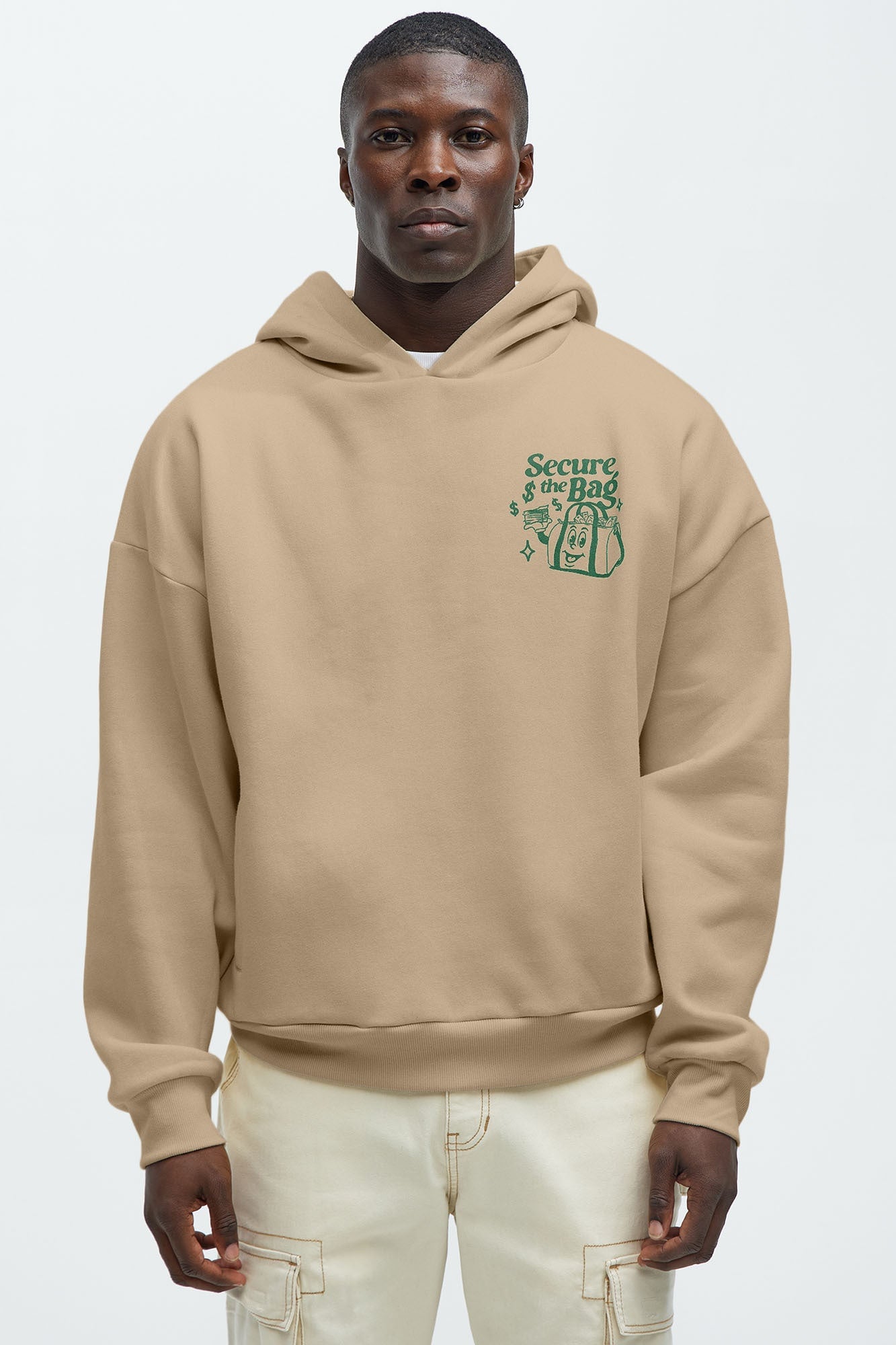 Stack That Cash Hoodie - Tan image 7