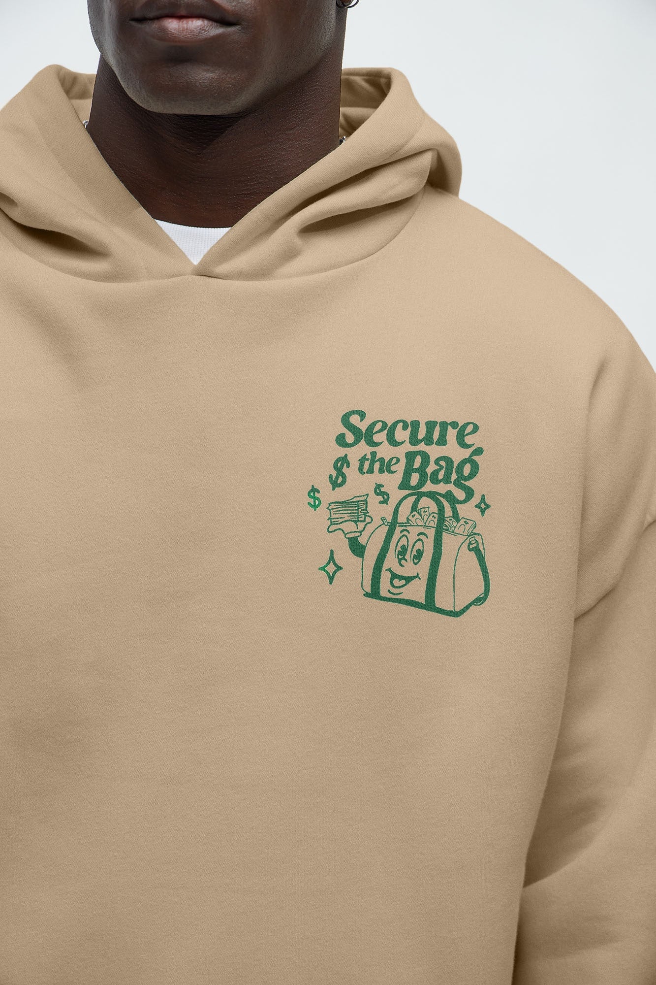 Stack That Cash Hoodie - Tan image 8