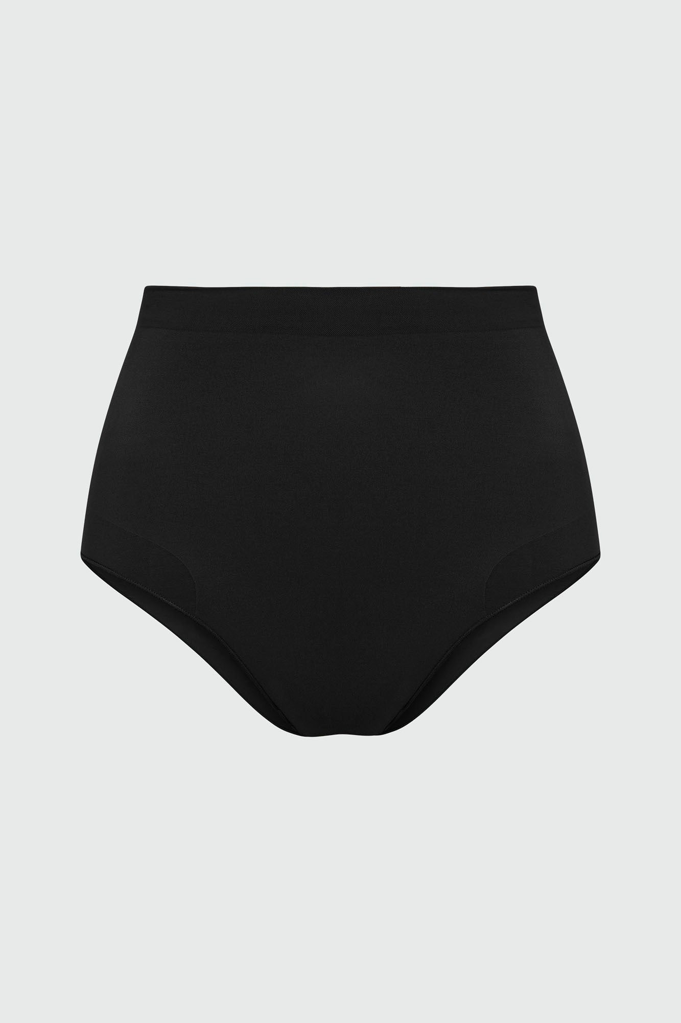 Dress Sculpt Seamless Strong Compression Mid Waist Brief - Black image 10