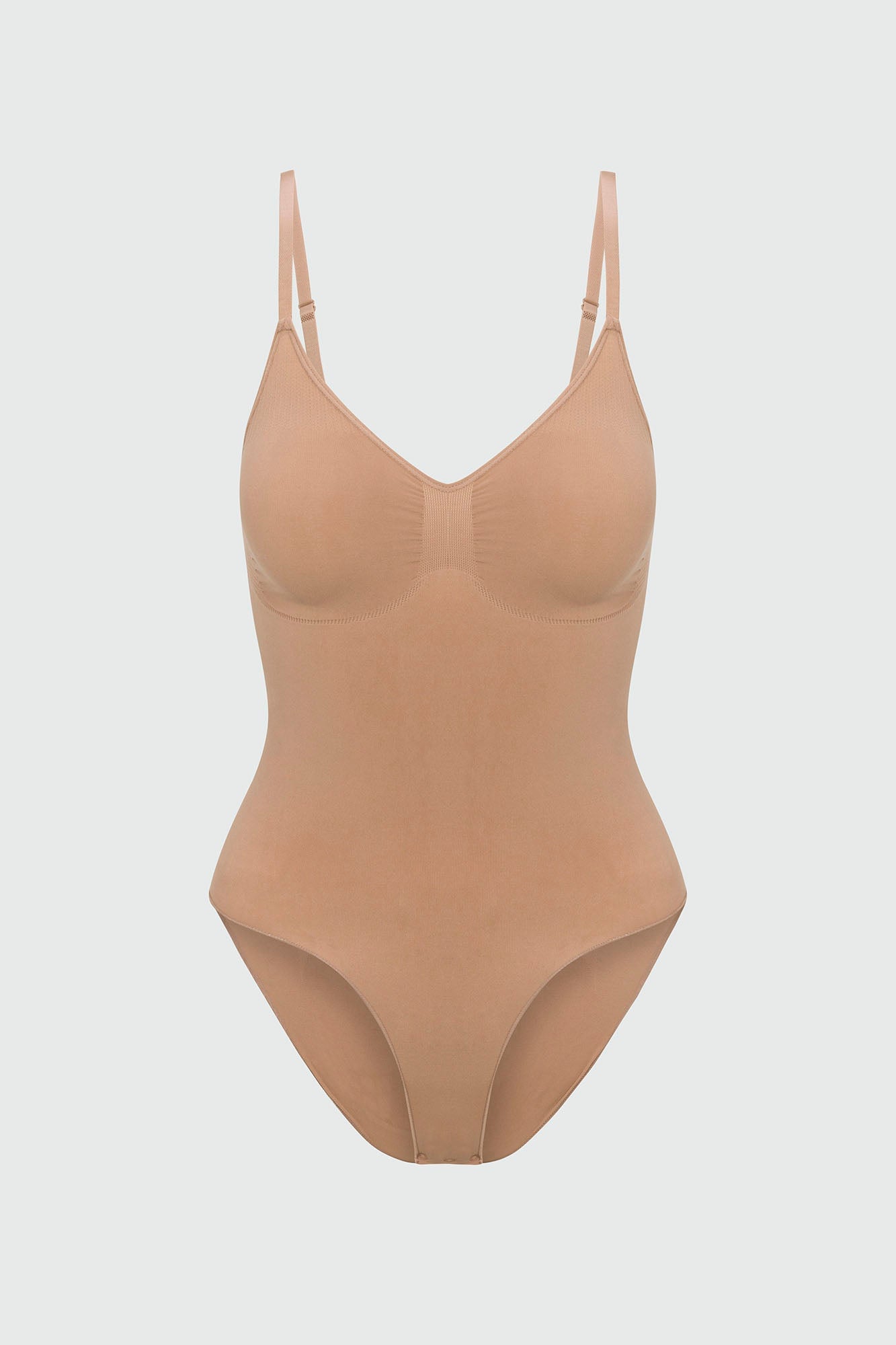 Dress Sculpt Seamless Strong Compression Brief Bodysuit - Nude image 11