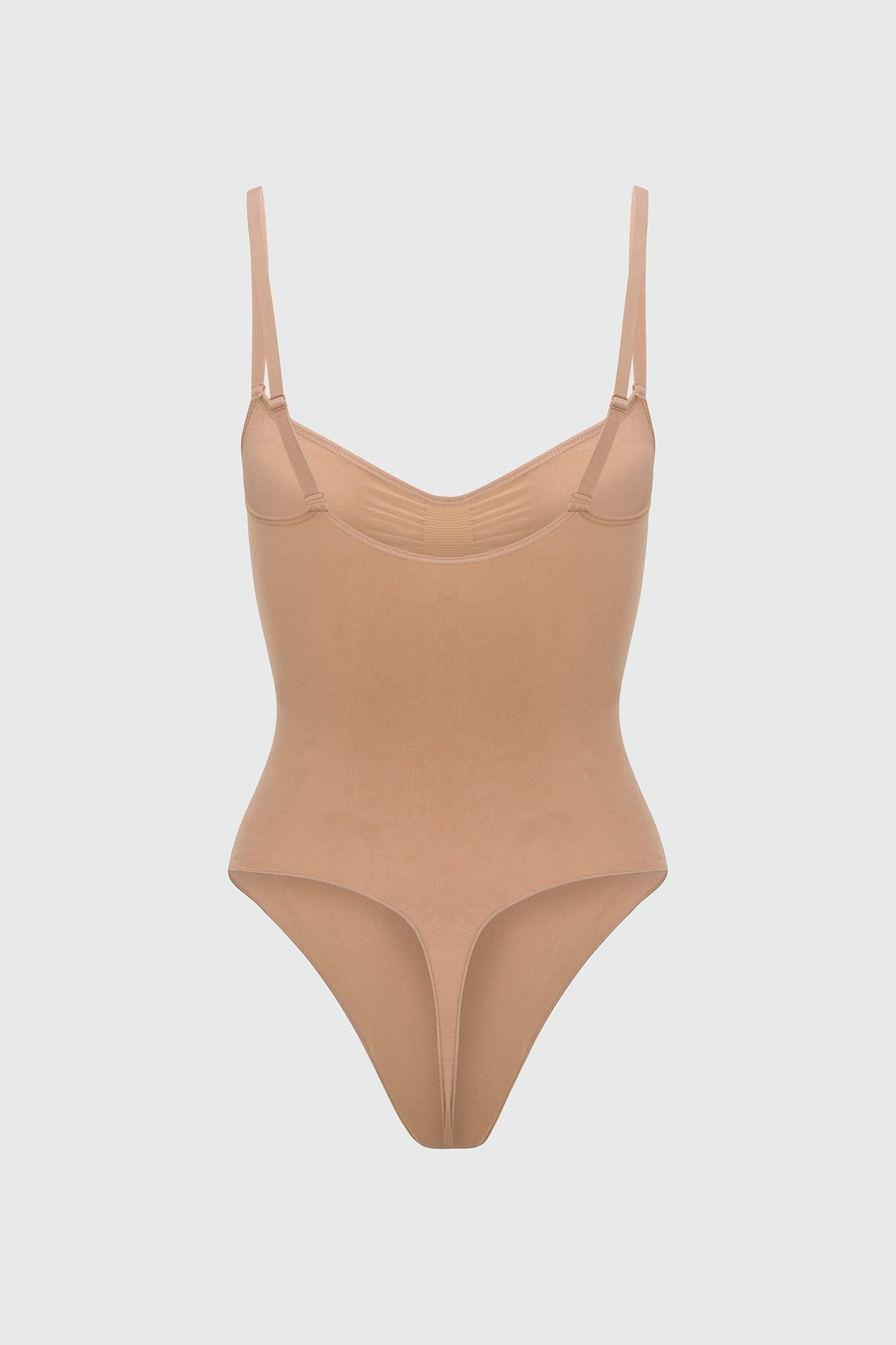 Dress Sculpt Seamless Strong Compression Thong Bodysuit - Nude image 11