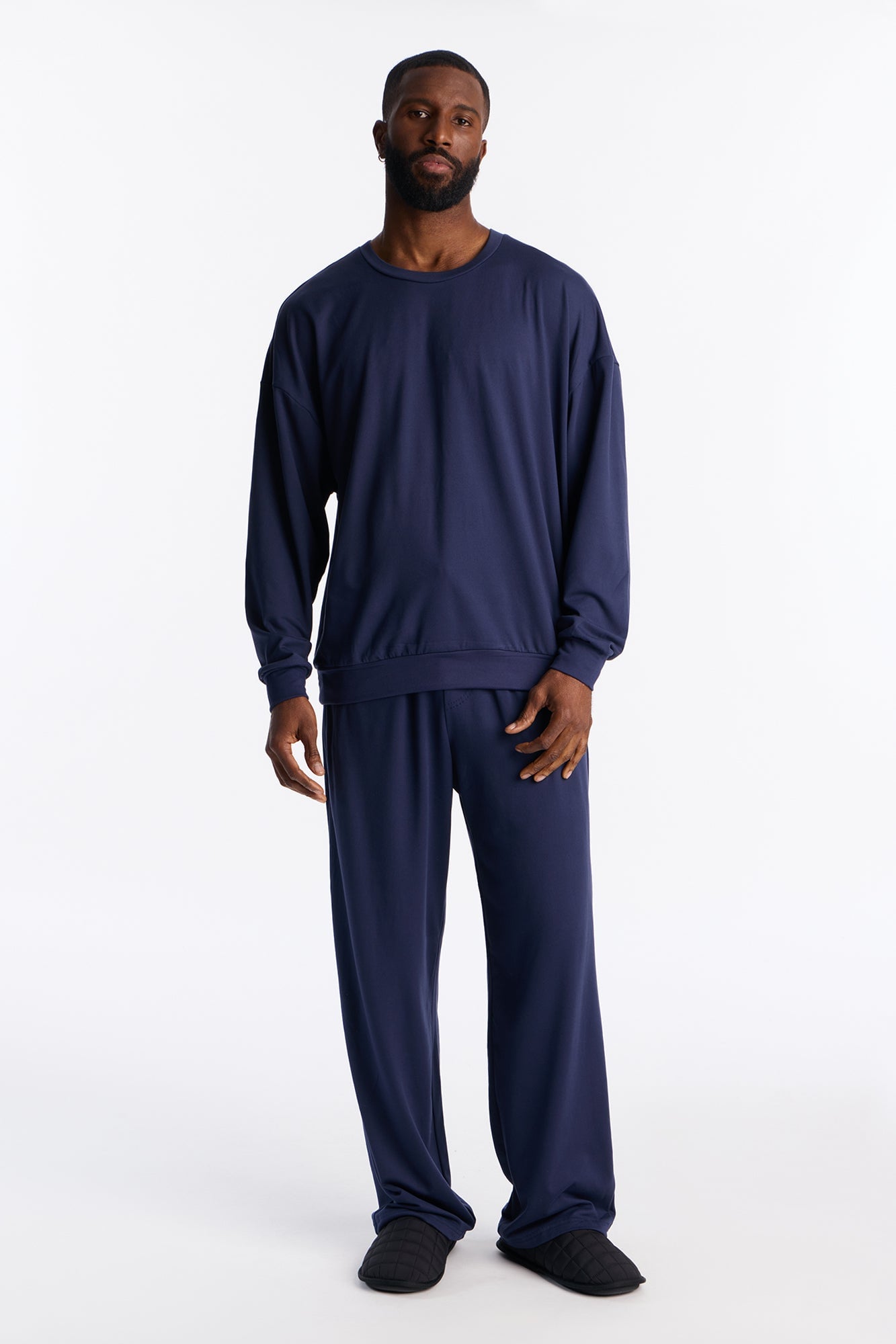 Off Duty Lounge Fleece Set - Navy image 5