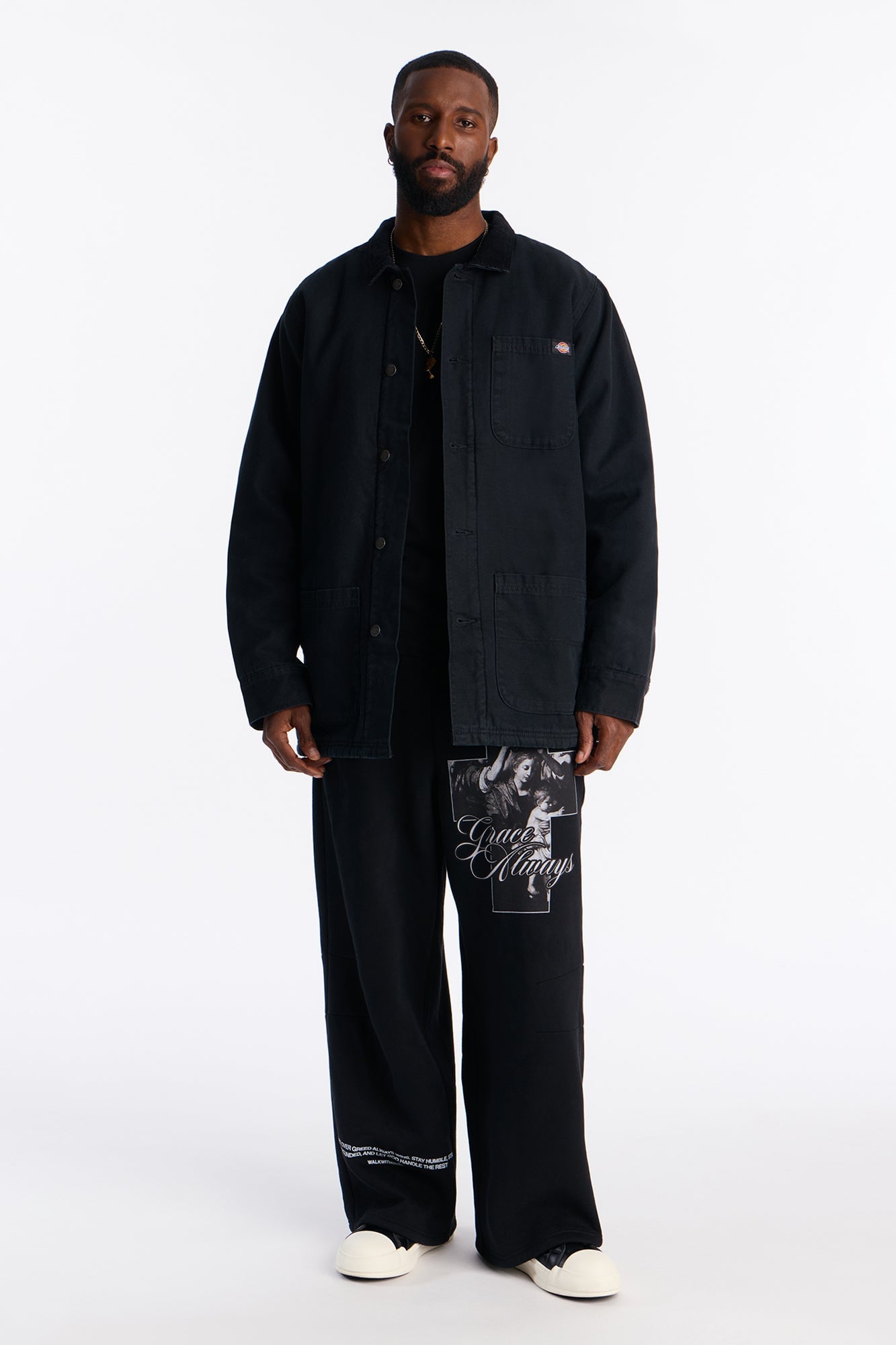 Grace Always Wide Leg Sweatpants - Black image 7
