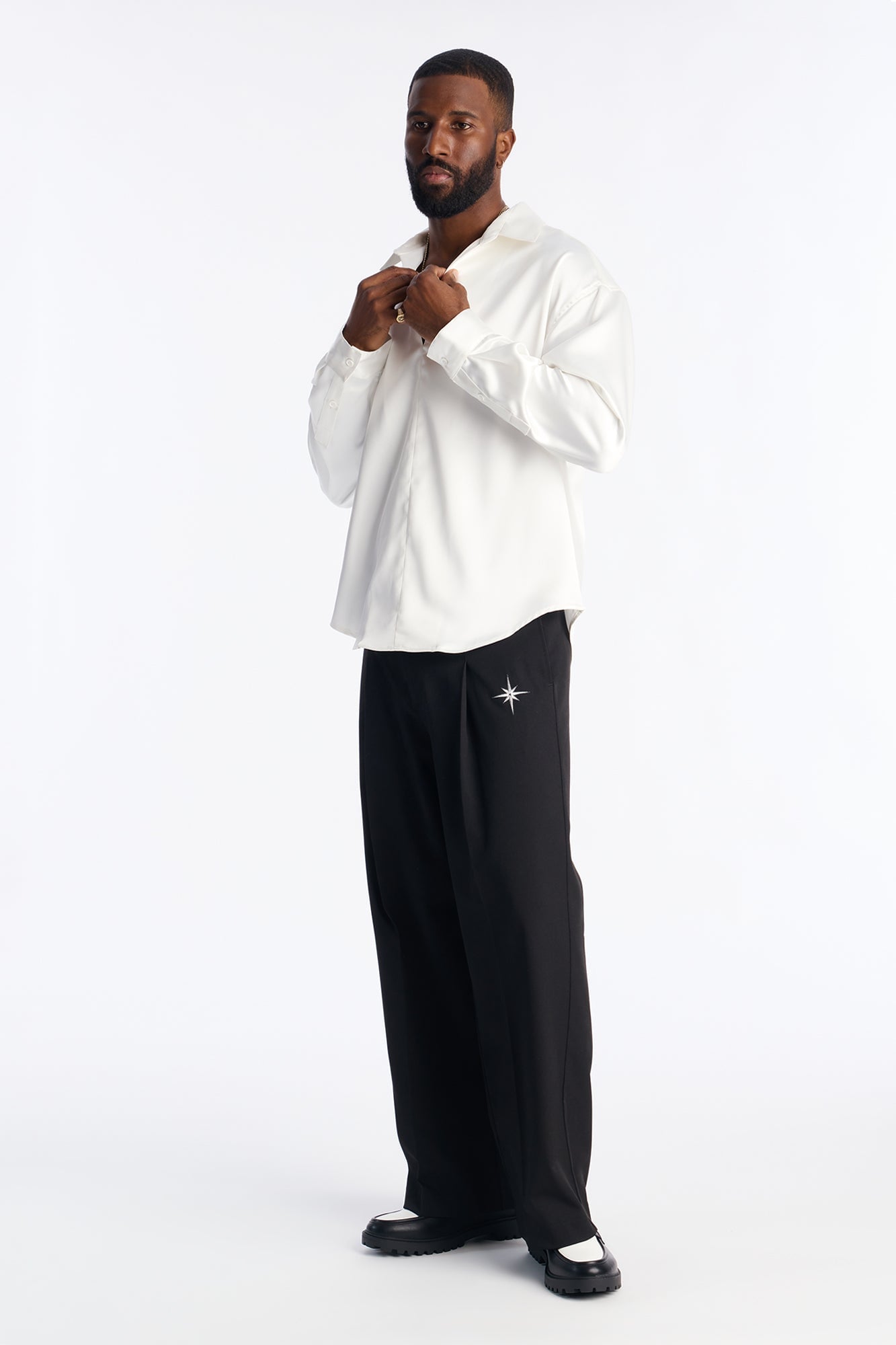 Relaxed Luxe Lumina Easy Flow Shirt - White image 6
