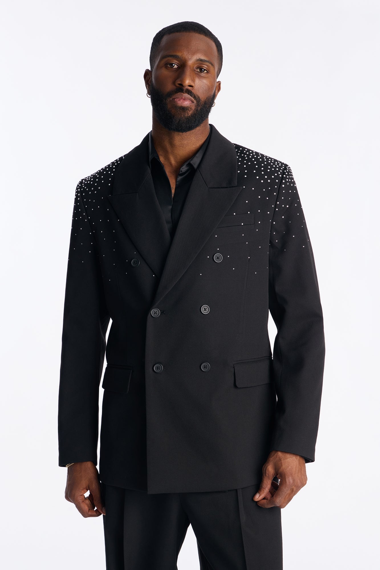 Relaxed Star Gazer Embellished Jacket - Black image 5