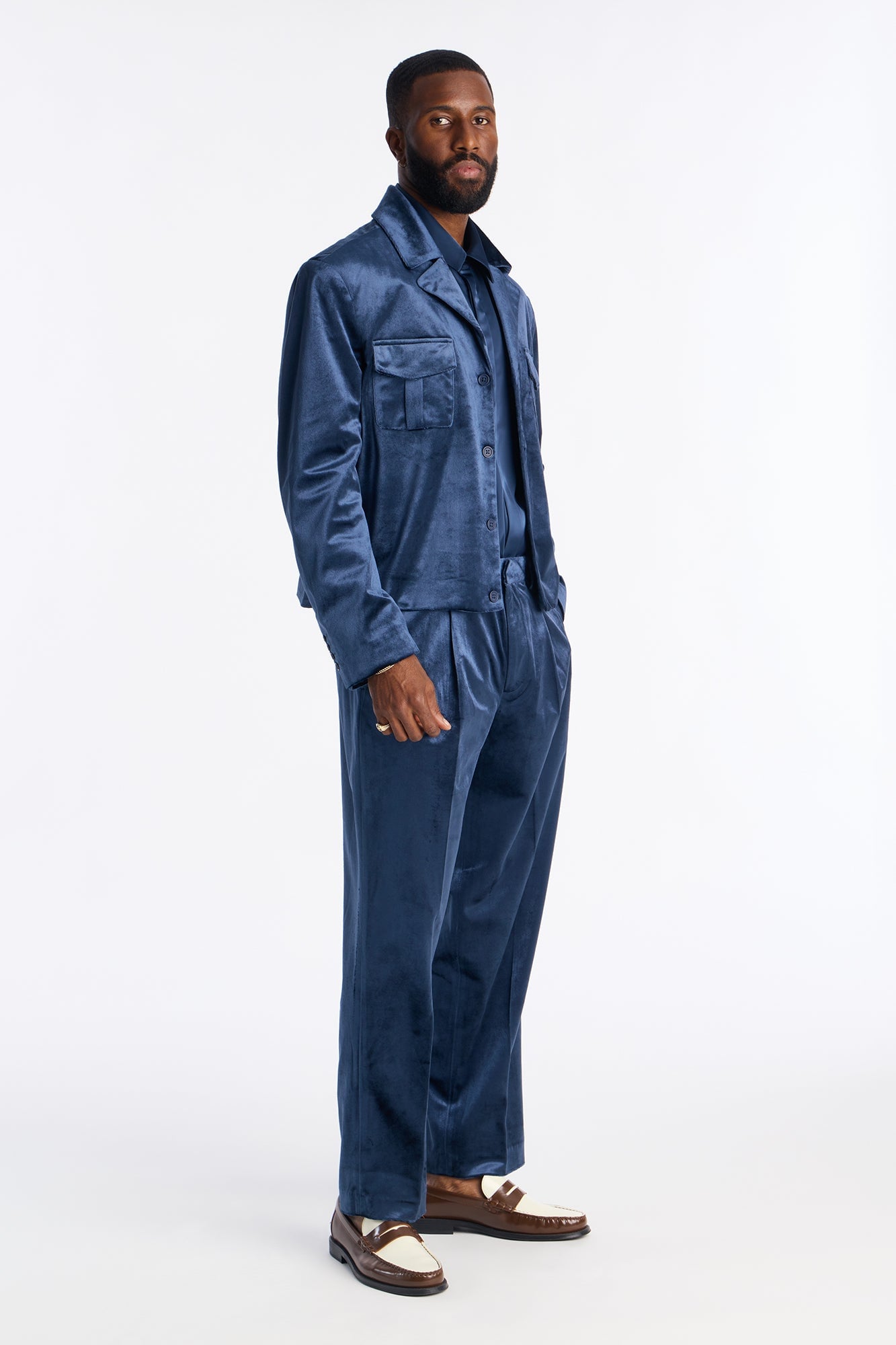 Straight Nimbus Celestine Trouser - Navy image 6