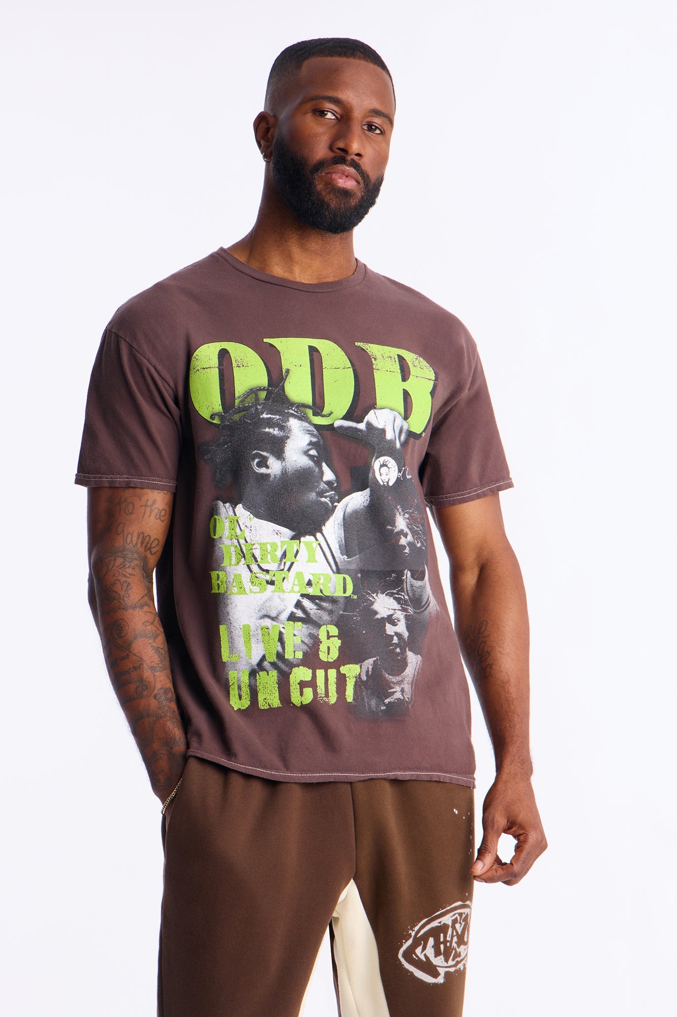 ODB Live And Uncut Short Sleeve Tee - Brown image 5