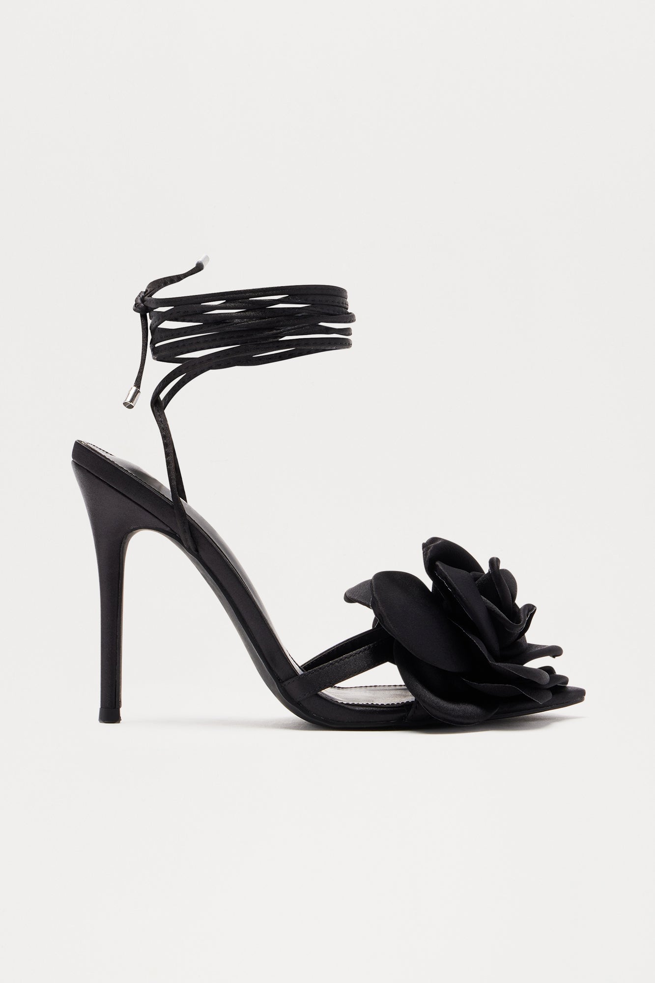 Love Is Blooming Heeled Sandals - Black image 2