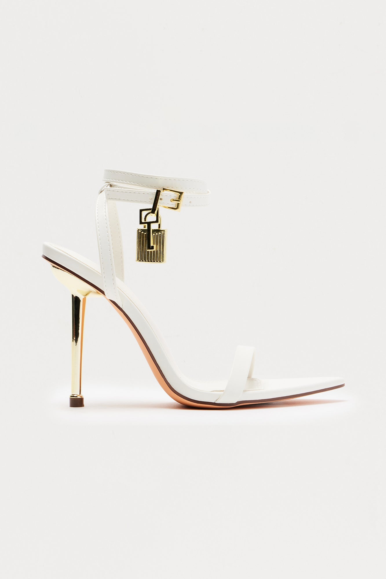 Locked In Your Love Heeled Sandals - White image 2