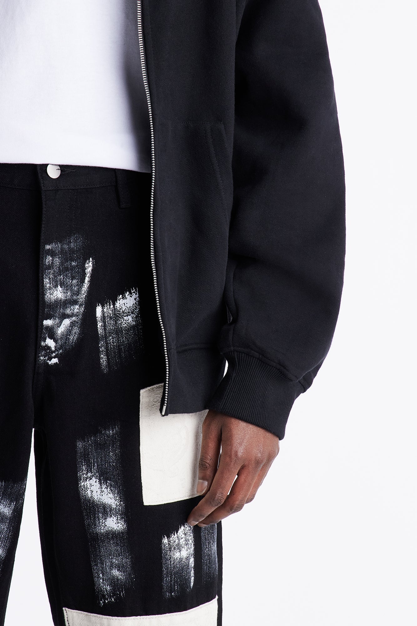 Straight Street Strokes Jeans - Black image 7