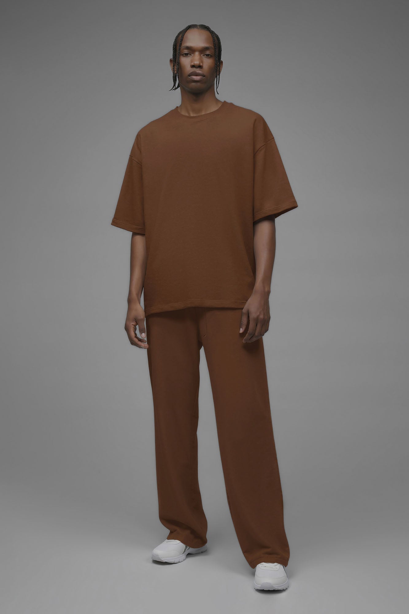 410 Oversized Fleece Tee - Chestnut image 2
