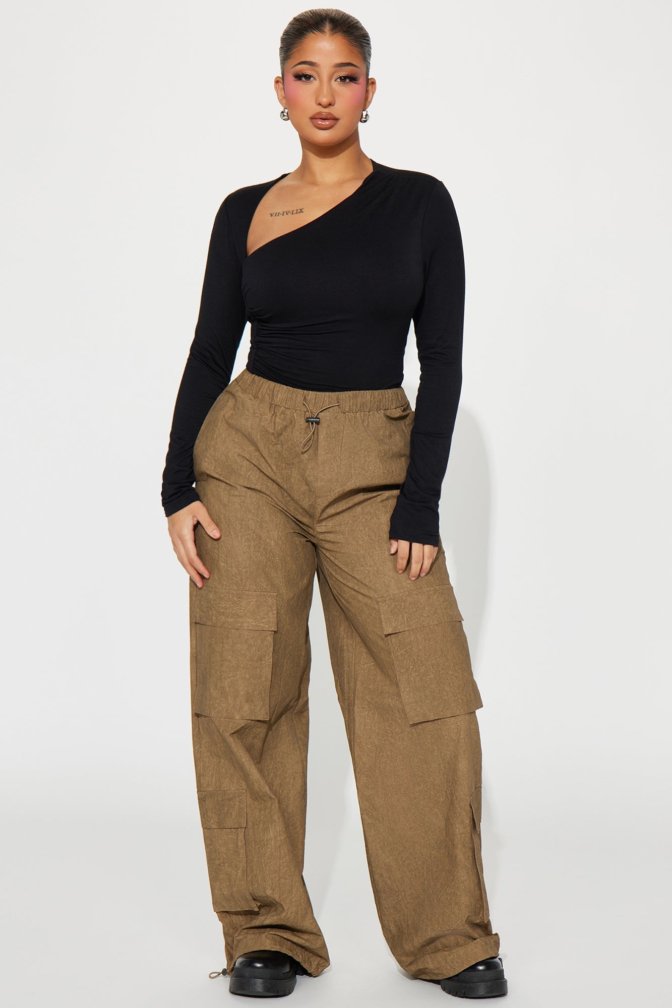Lost Your Chance Ruched Top - Black image 5