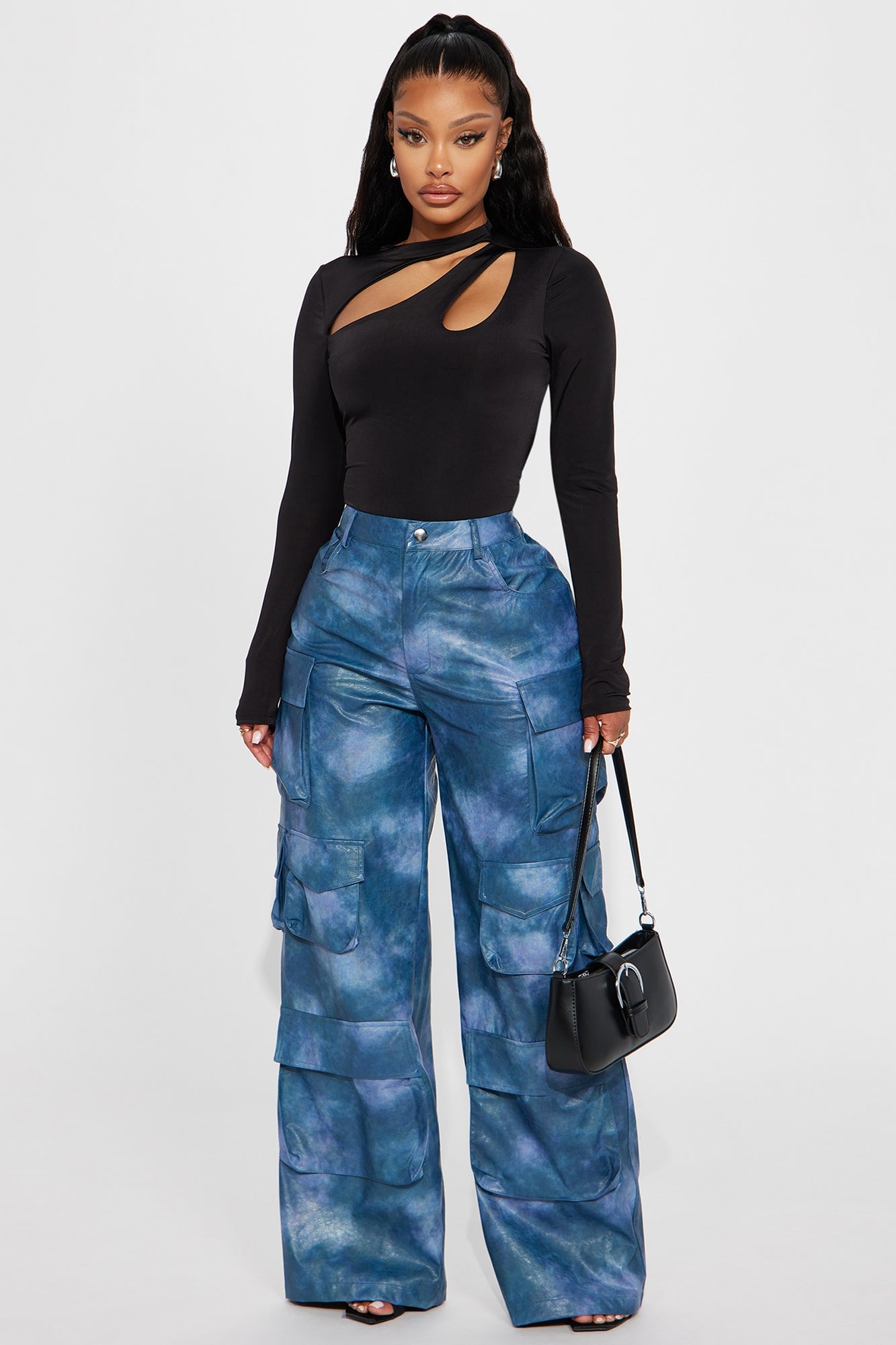 Keilani Cut Out Bodysuit - Black image 6