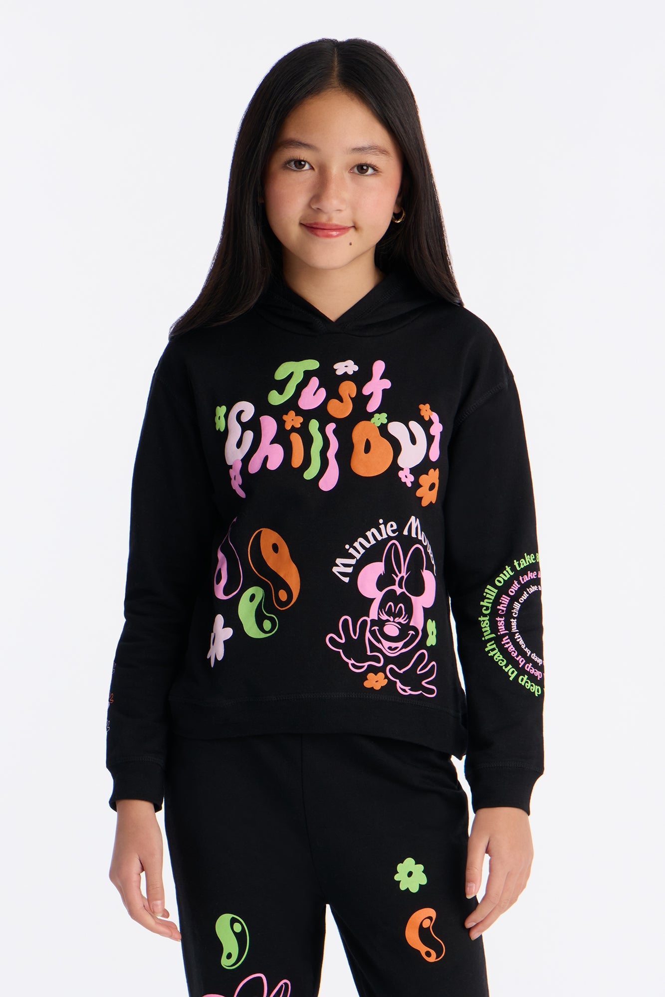 Mini Minnie Mouse Just Chill Out Jogger Pant Set - Black image 2